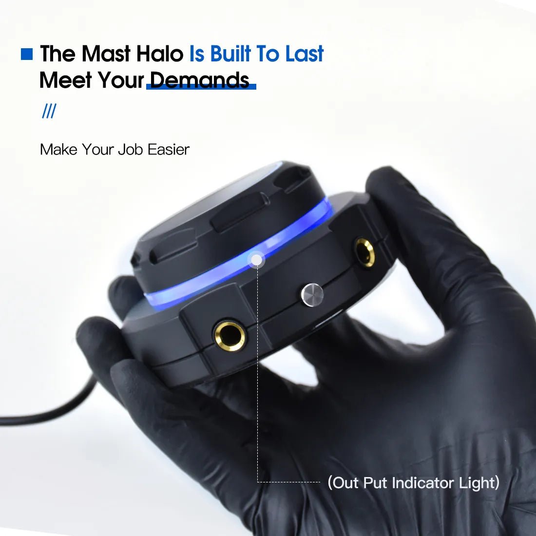 Alimentatore per Tatuaggi Dragonhawk Mast Halo con Doppia Modalità di Avvio per Macchine per Tatuaggi - mrpmu