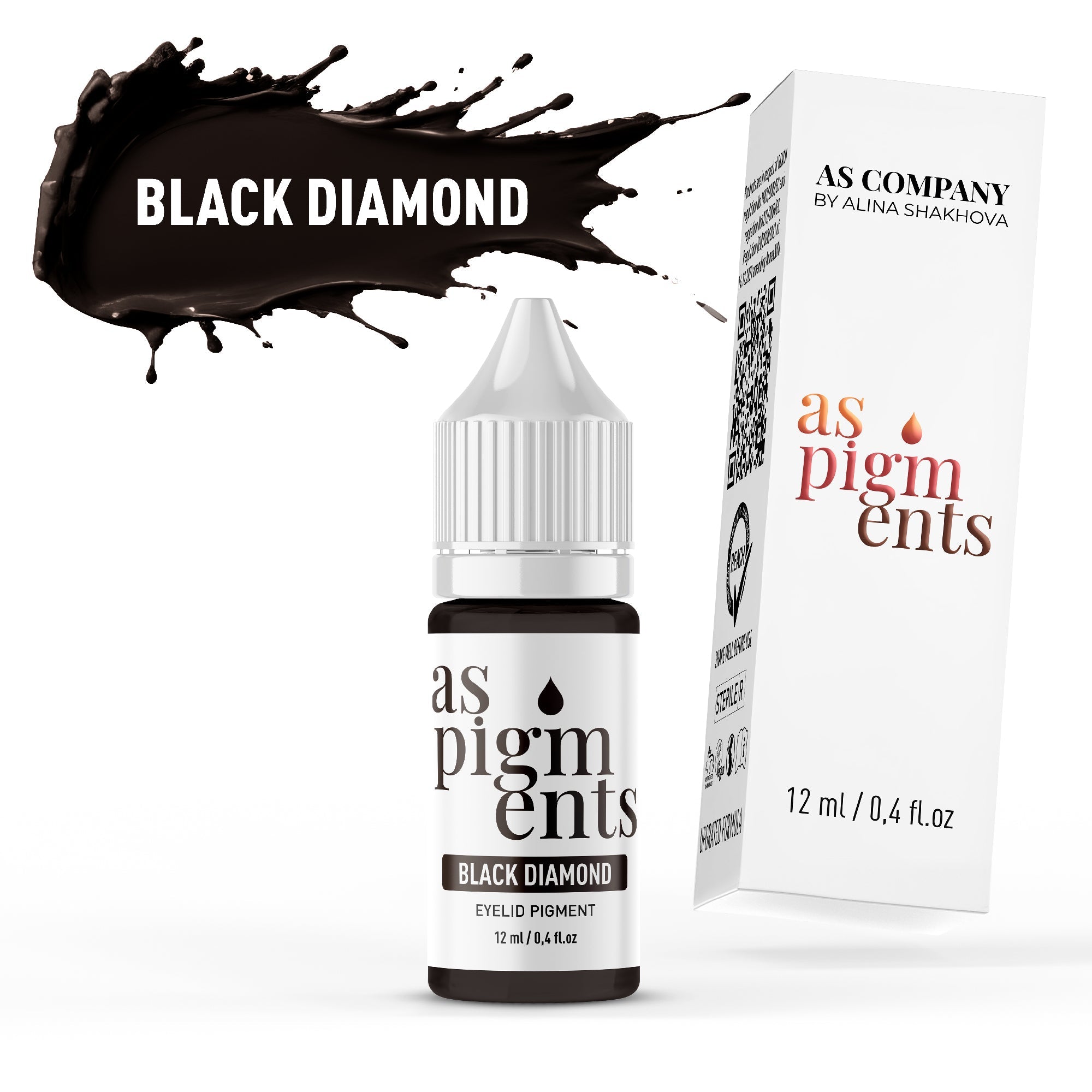 AS Pigments - BLACK DIAMOND Eyelid Pigment - mrpmu