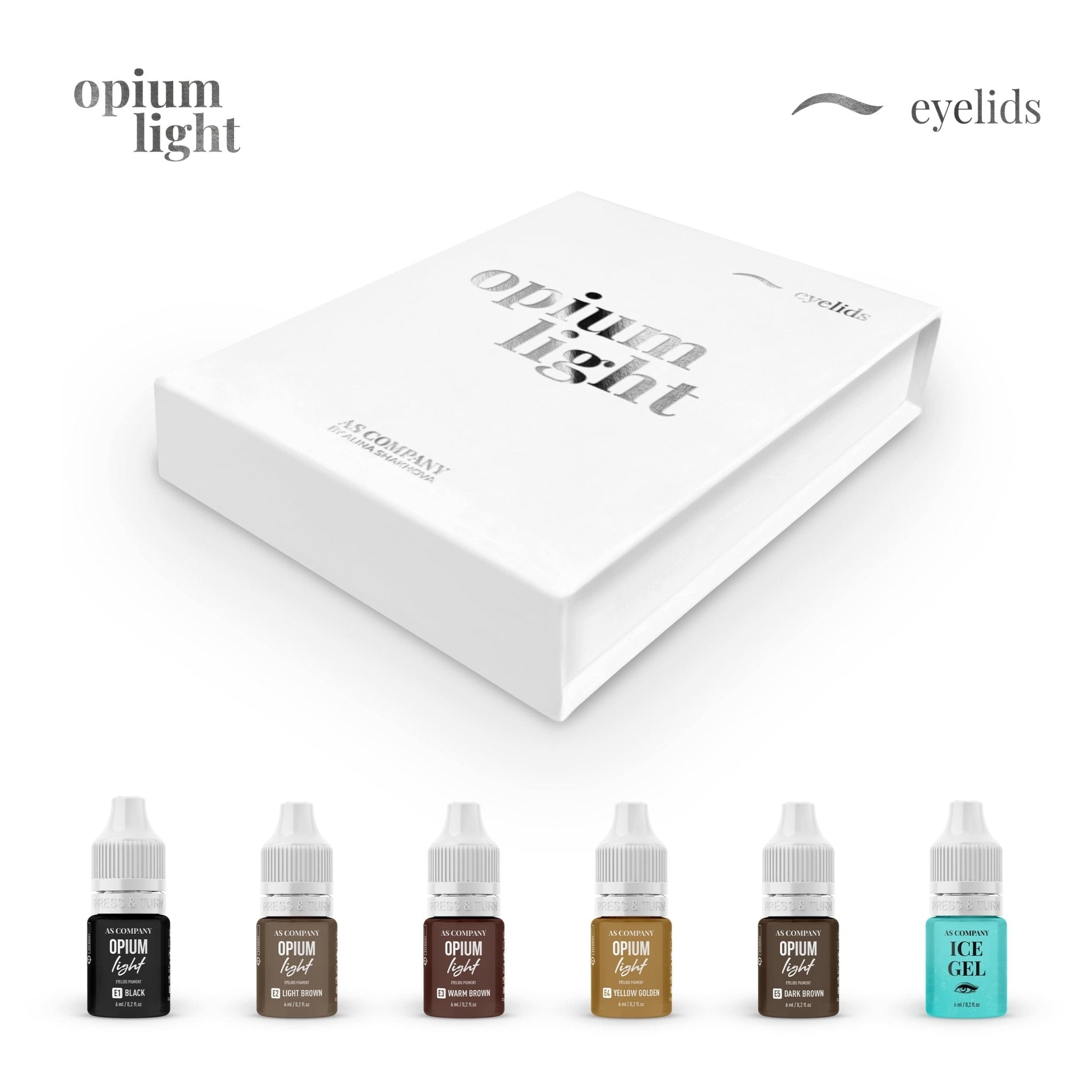 AS Pigments - EYELID SET OPIUM LIGHT HYBRID - Mr.PMU