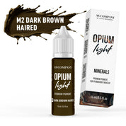 AS Pigments - M2 DARK BROWN HAIRED mineral eyebrow pigment (OPIUM LIGHT) - mrpmu