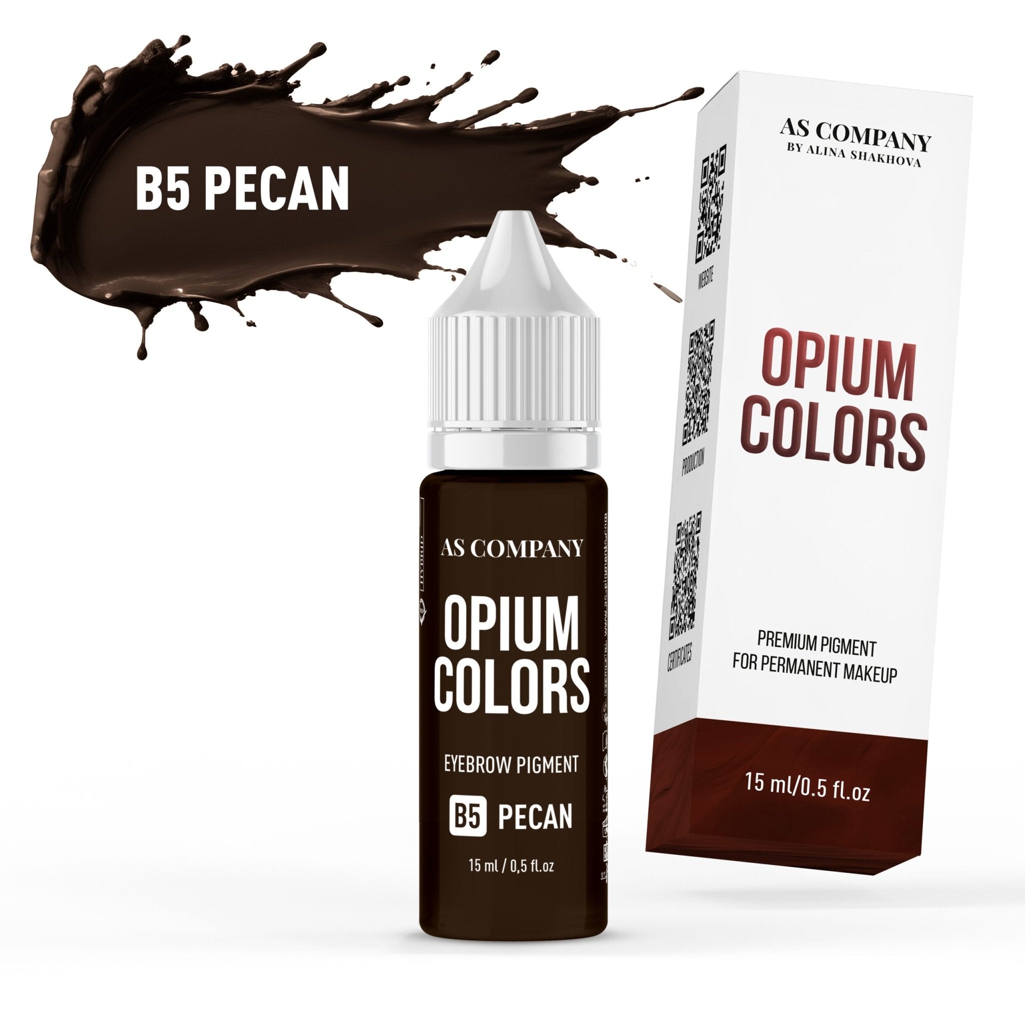 AS Pigments - OPIUM COLORS B5 PECAN brow pigment - mrpmu
