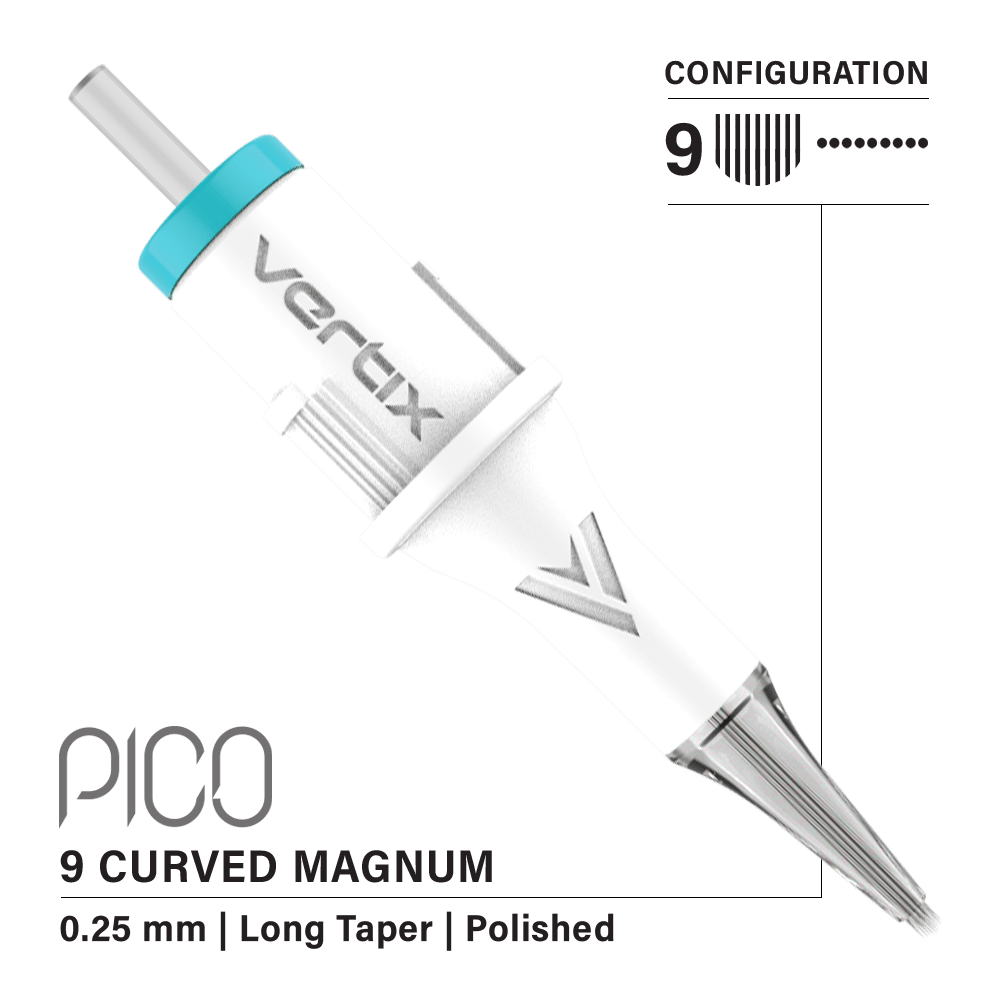 Confezione da 20 cartucce Vertix Pico Magnum Curved Long Taper - mrpmu