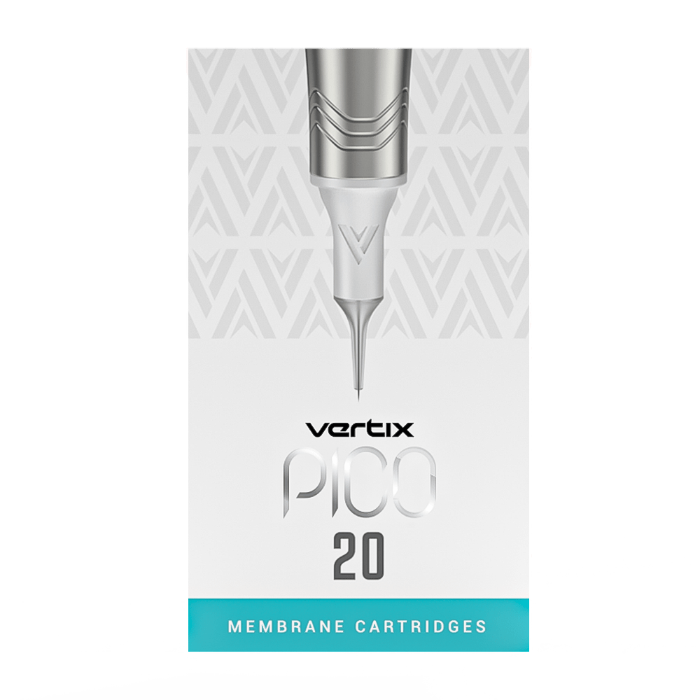 Confezione da 20 cartucce Vertix Pico Round Shader Long Taper - mrpmu