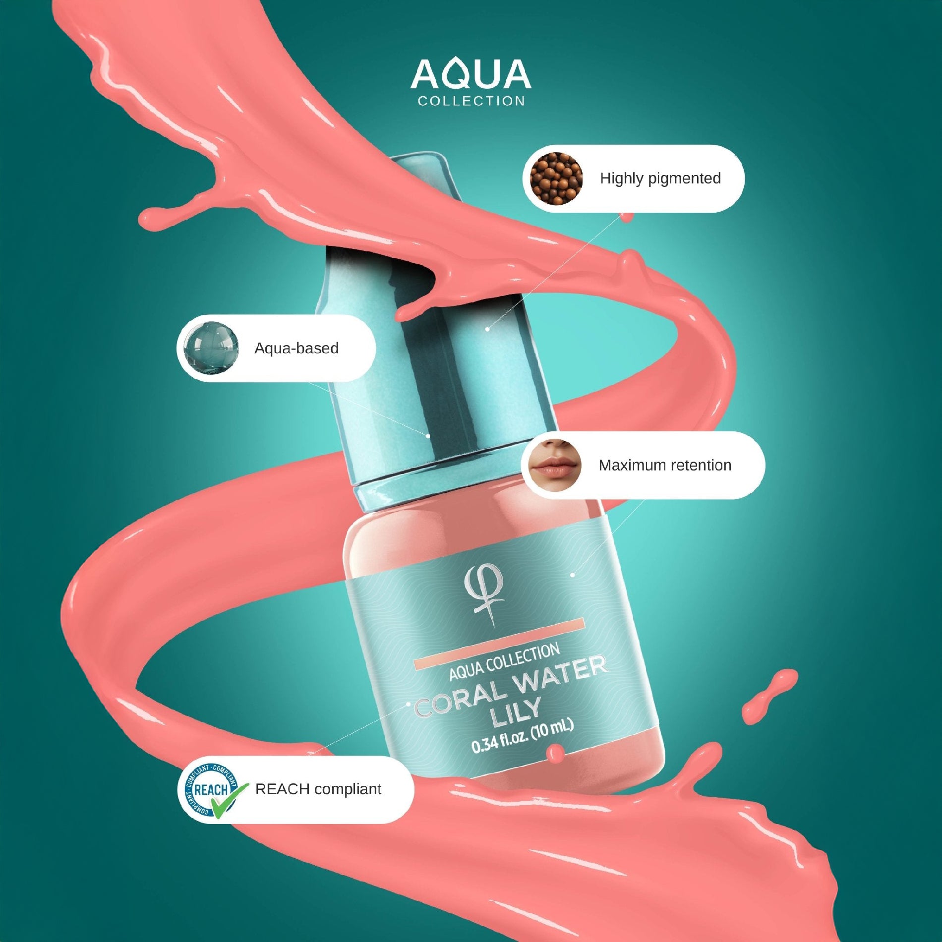 Coral Water Lily PMU pigment 10ml