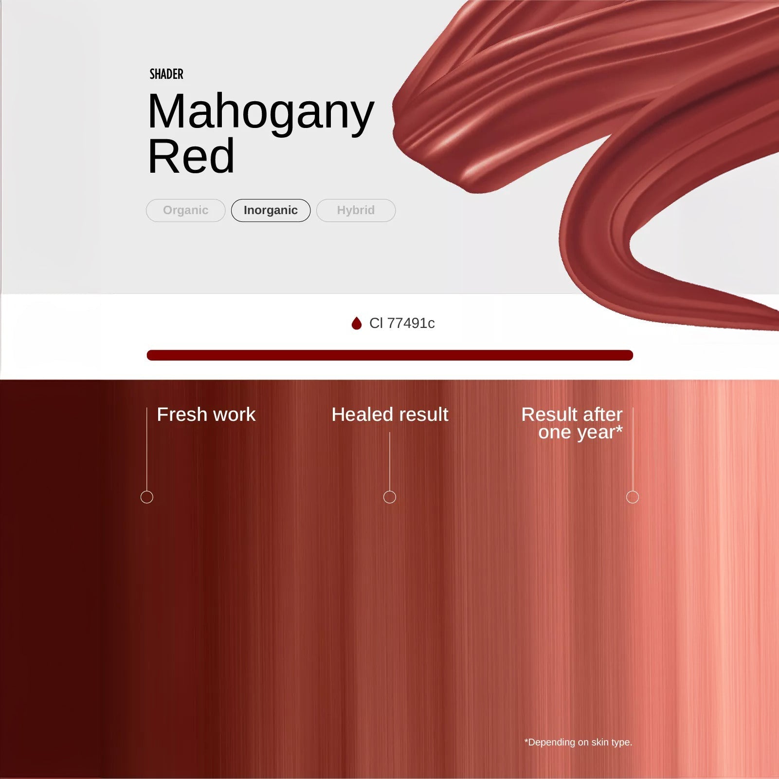 Mahogany Red PMU Mix Shader Pigment 10ml - mrpmu