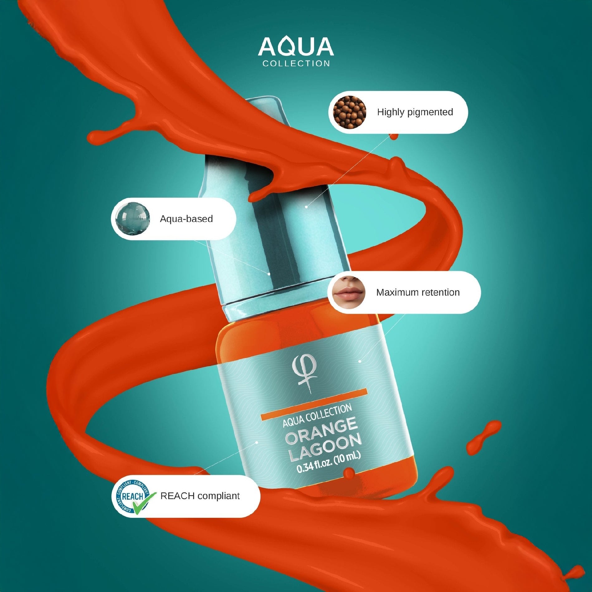 Orange Lagoon PMU pigment 10ml - Mr.PMU