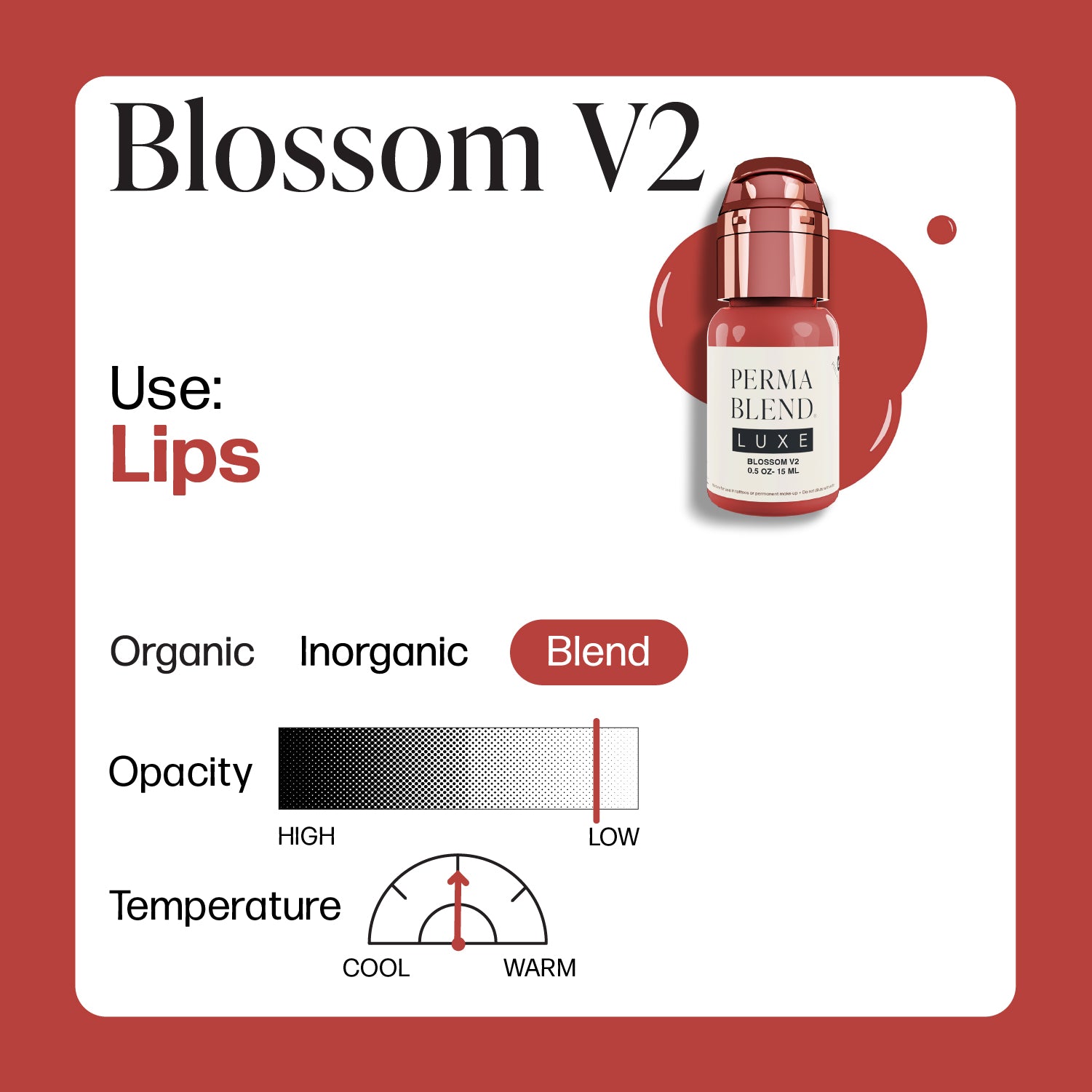 Perma Blend Luxe PMU Ink - Blossom V2 15ml - mrpmu