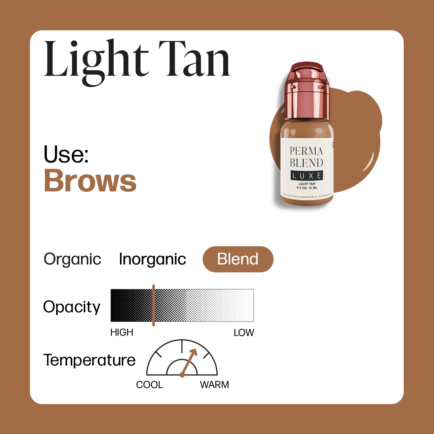 Perma Blend Luxe PMU Ink - Light Tan 15ml - mrpmu