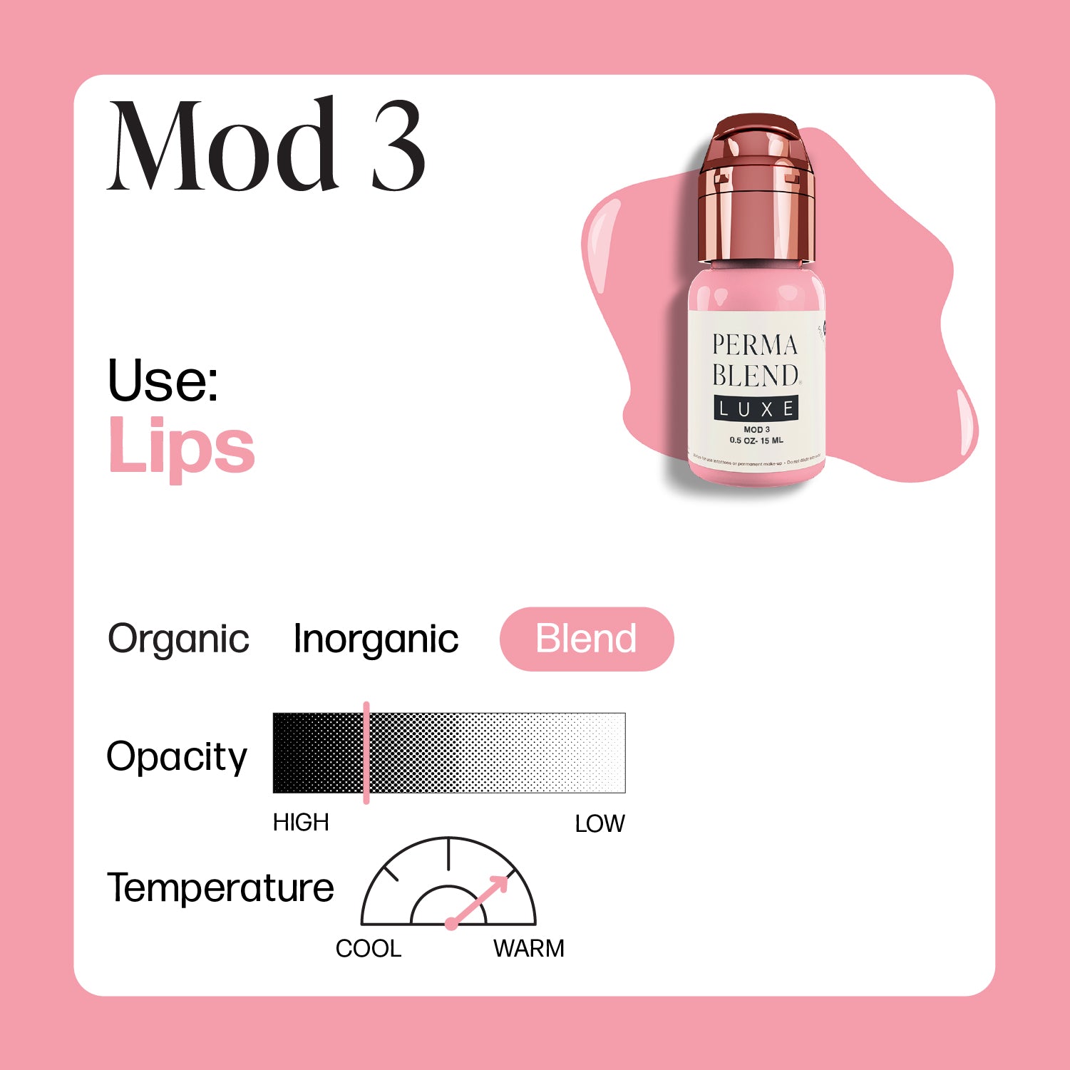 Perma Blend Luxe PMU Ink - Mod 3 - 15ml - mrpmu