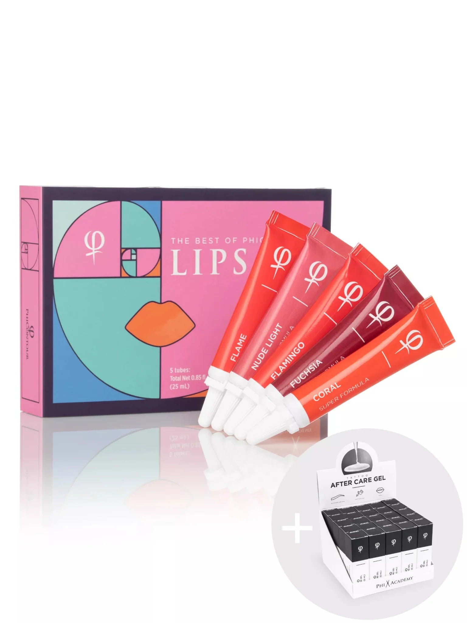 PhiContour SUPER Pigment - LIPS Collection With Phi Tattoo After Care Gel Set - Mr.PMU