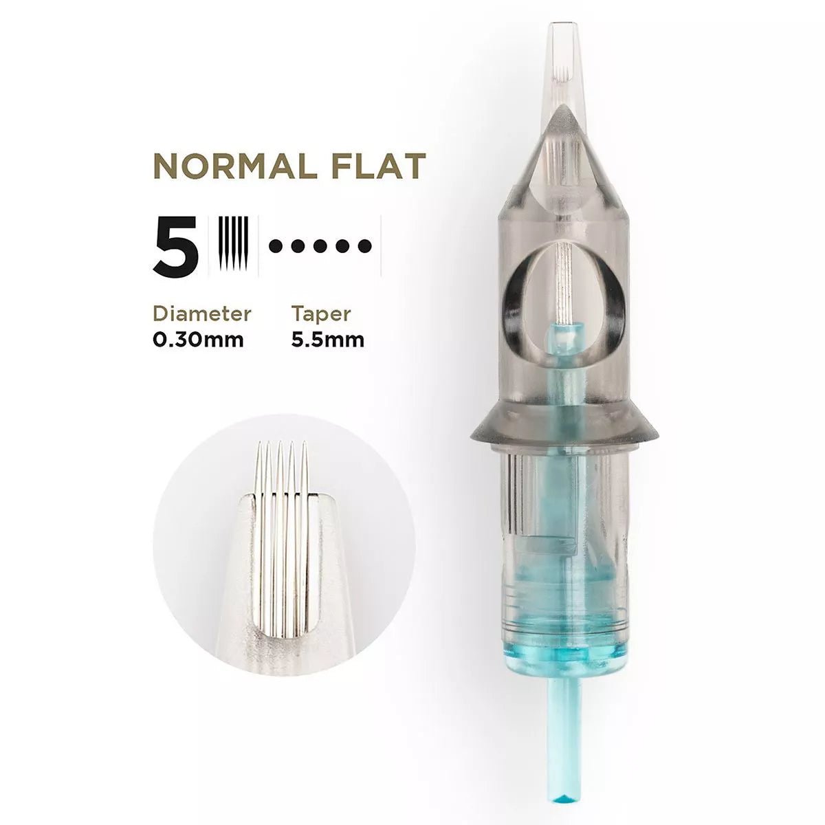 PMU Cartridges 0.30 5F - 5.5mm Normal Flat (EN02B) 20 pcs - Mr.PMU