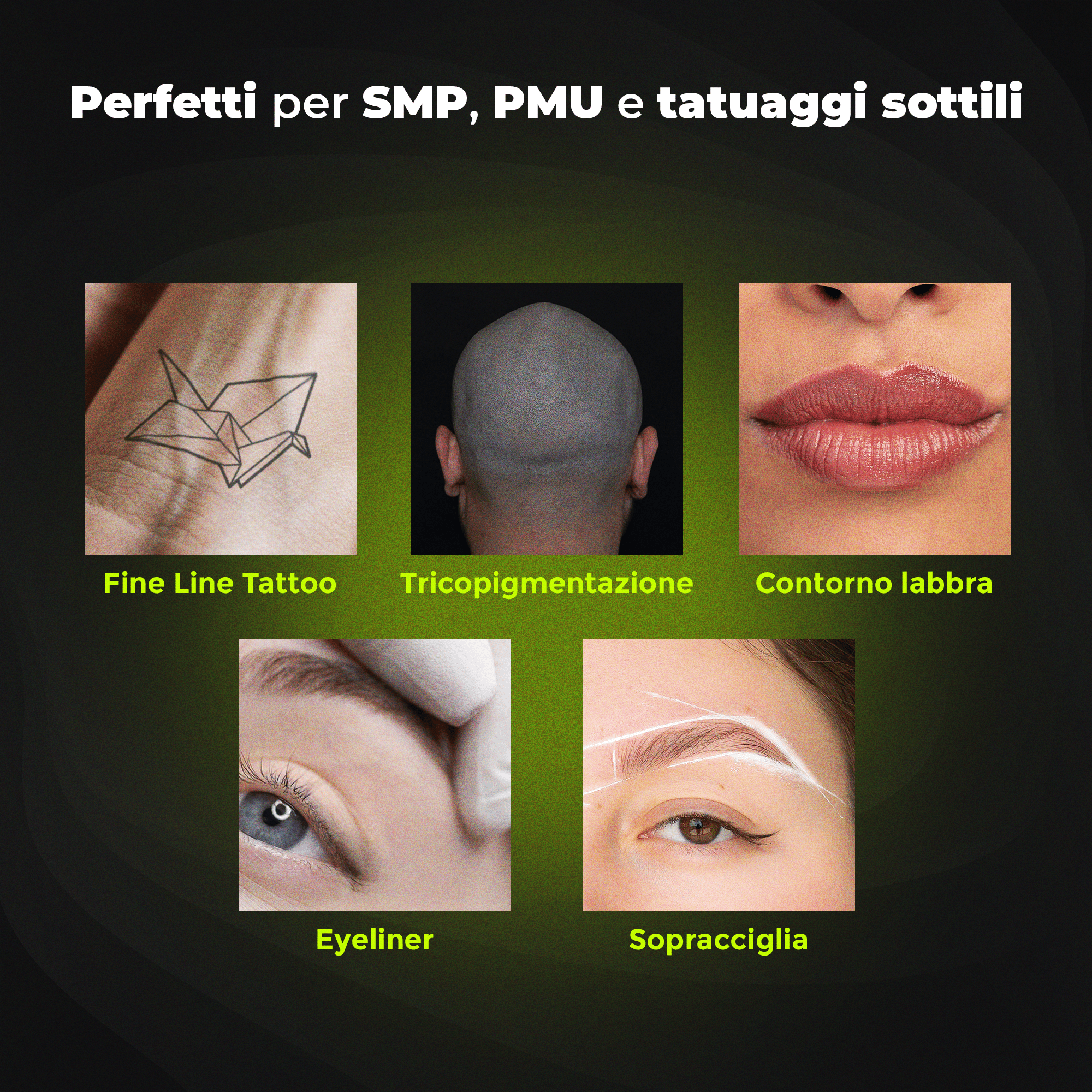 Agujas de Tricopigmentación 0403RL – 0.15mm SMP - Black Rain Hairlines - 20 cartuchos - Mr.PMU
