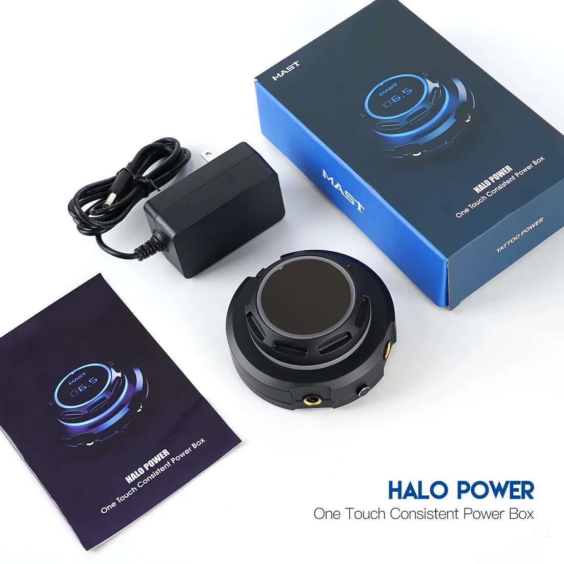 Fuente de alimentación para Tatuajes Dragonhawk Mast Halo con Doble Modo de Arranque para Máquinas de Tatuajes - mrpmu