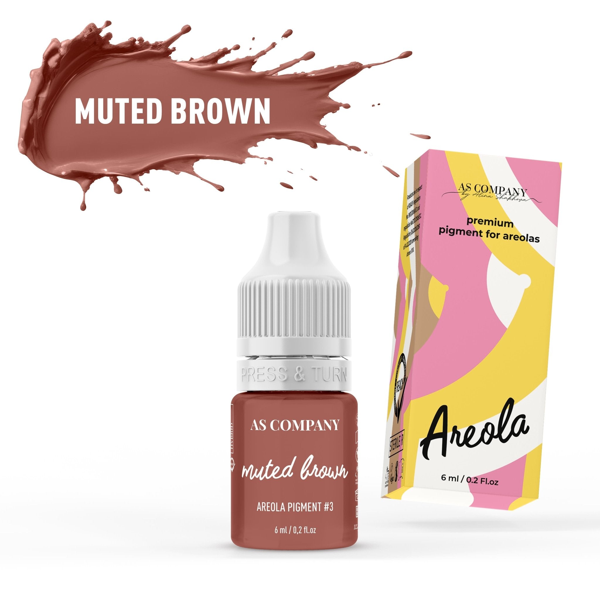 AS Pigments - 3 MUTED BROWN 6ml - Mr.PMU