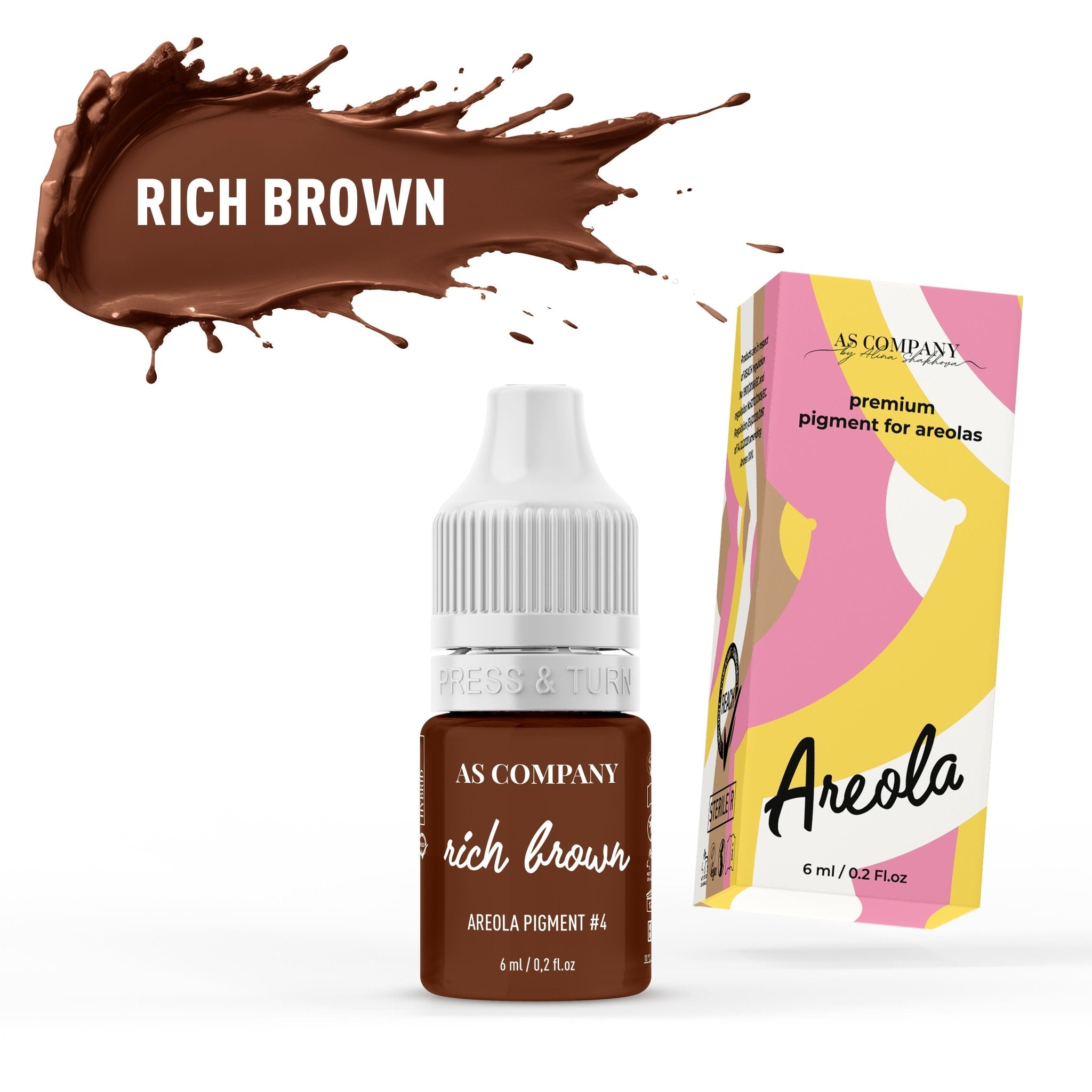 AS Pigments - 4 RICH BROWN 6ml - Mr.PMU