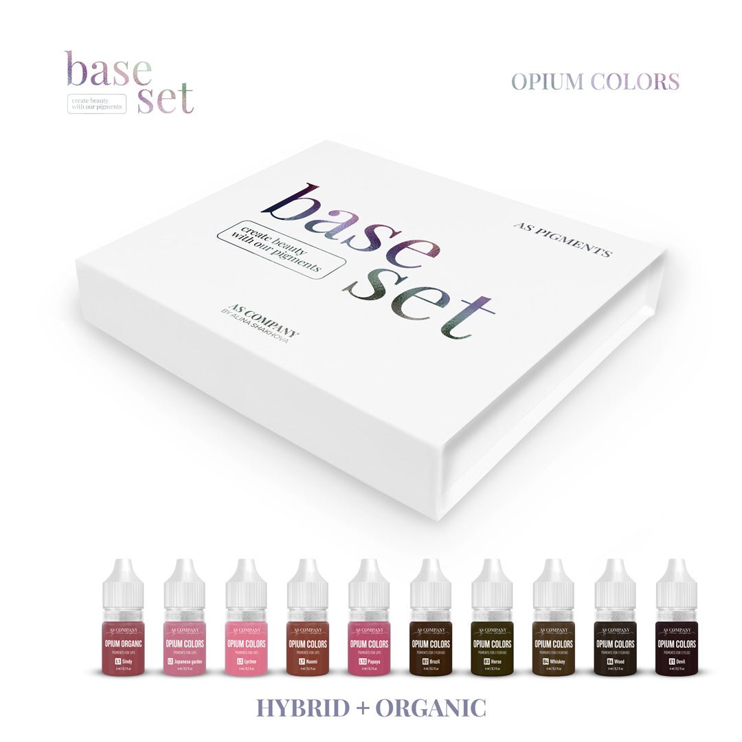 AS Pigments - BASE SET OPIUM COLORS HYBRID + ORGANIC - Mr.PMU