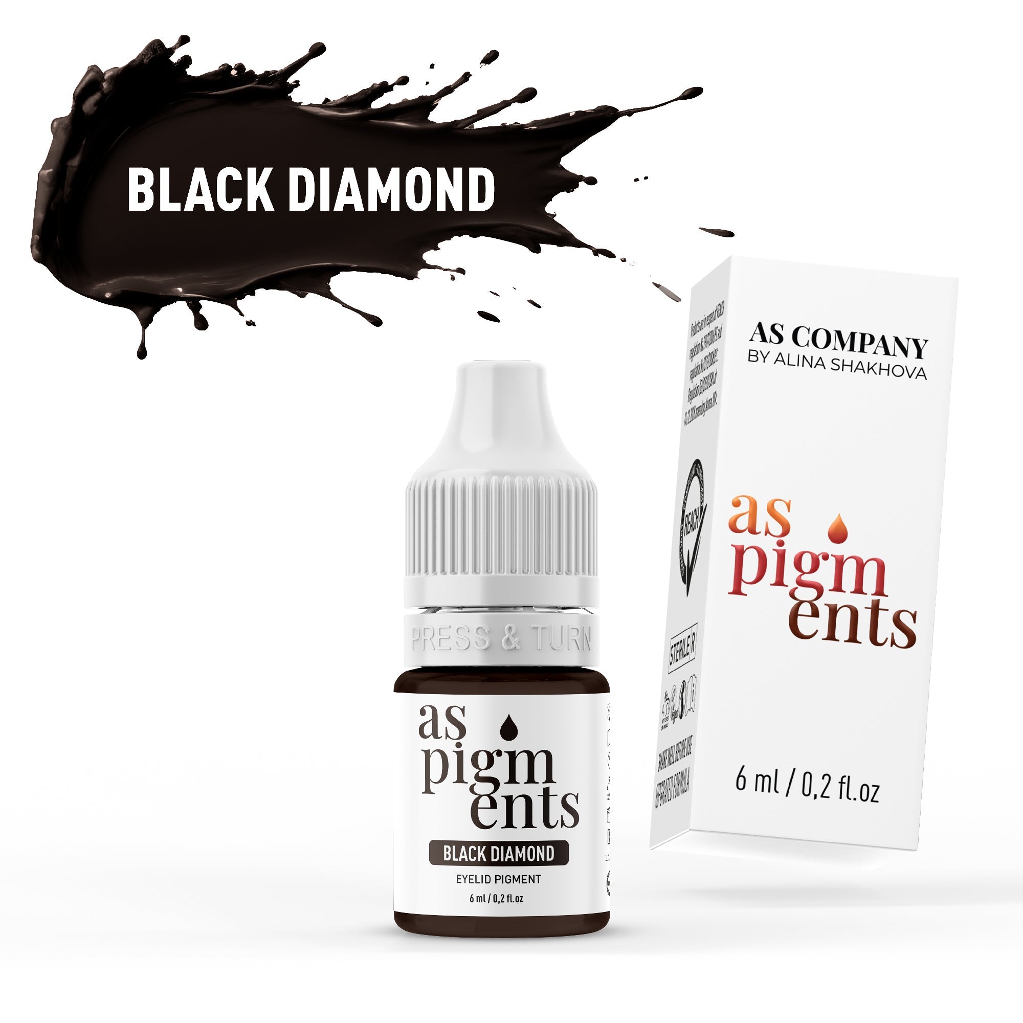 AS Pigments - BLACK DIAMOND Eyelid Pigment - mrpmu