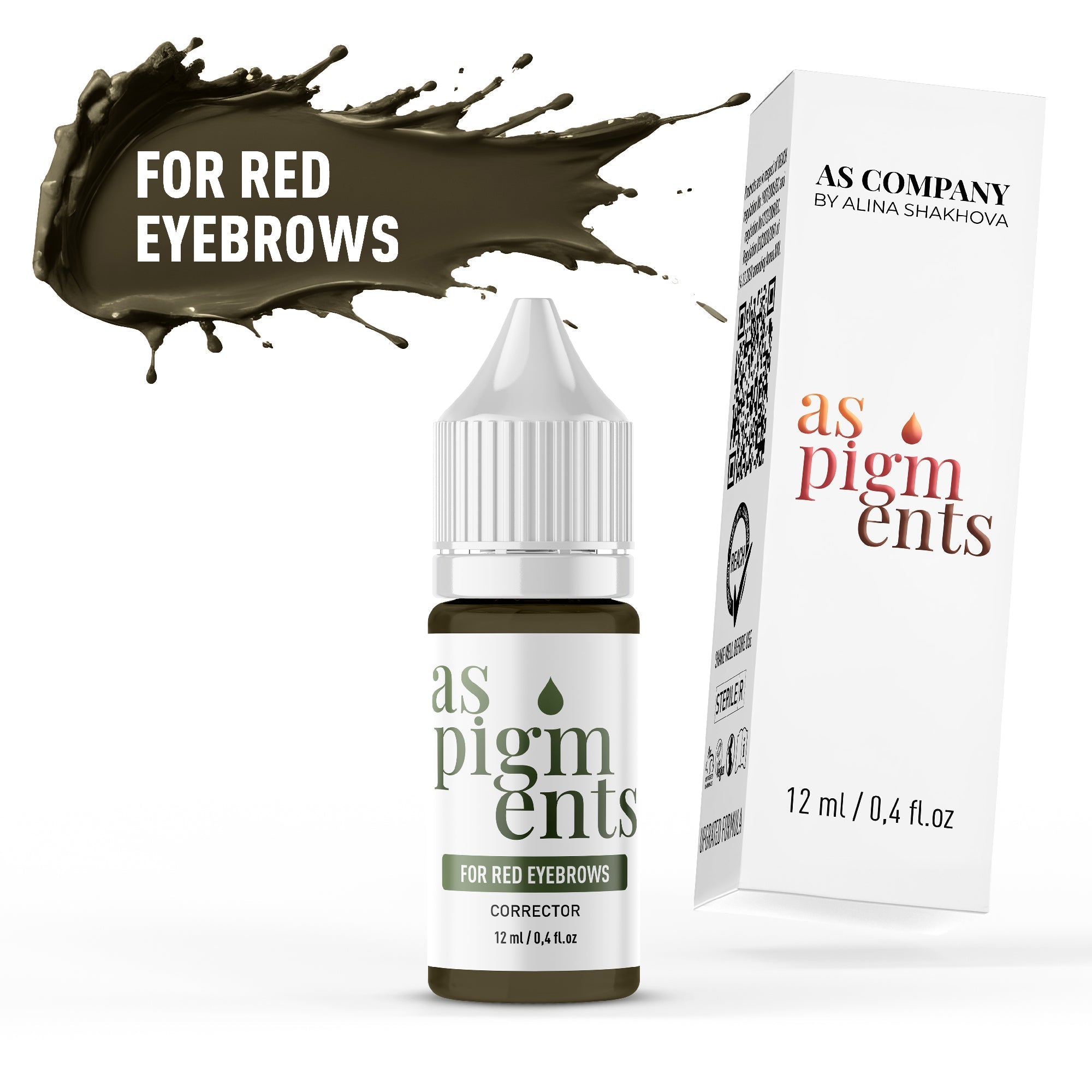 AS Pigments - Corrector para cejas rojas - mrpmu
