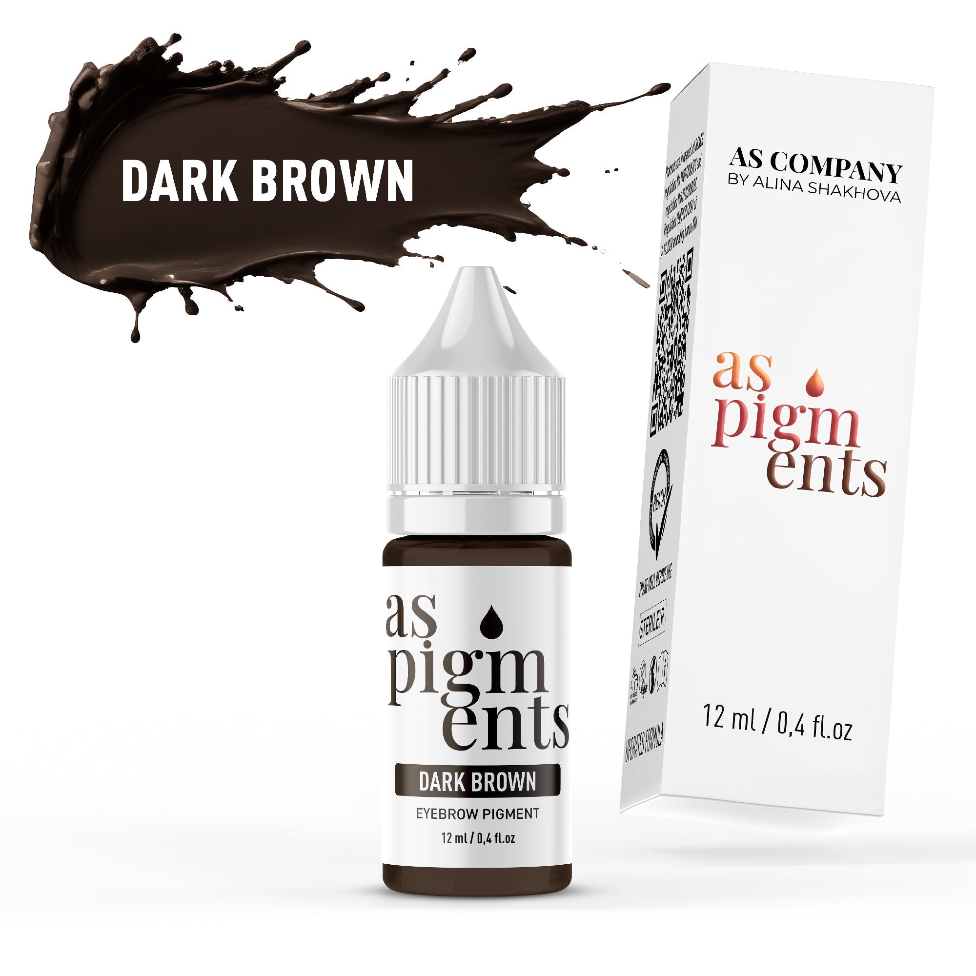 AS Pigments - Pigmento para cejas DARK BROWN - mrpmu