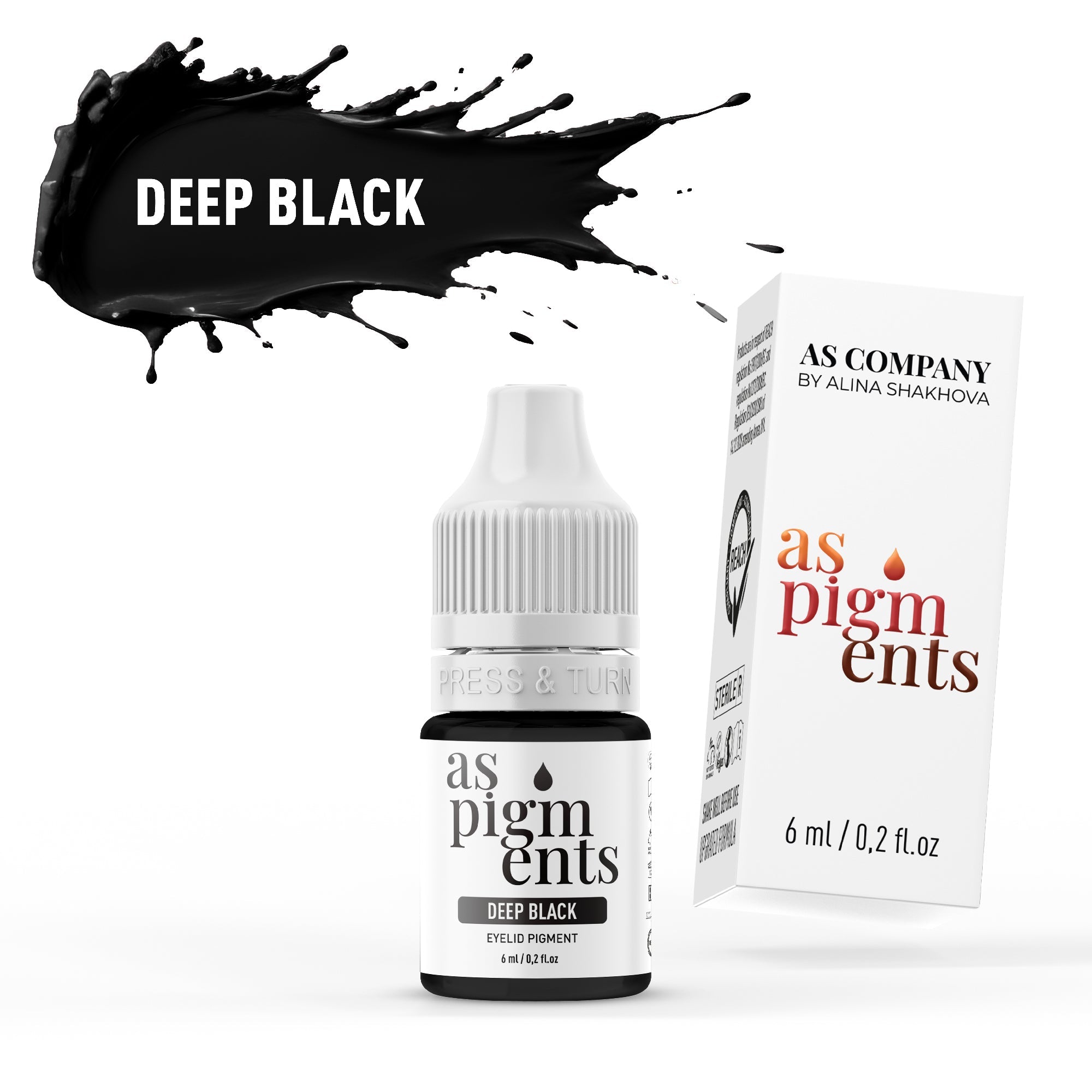 AS Pigments - Pigmento para párpados DEEP BLACK - mrpmu
