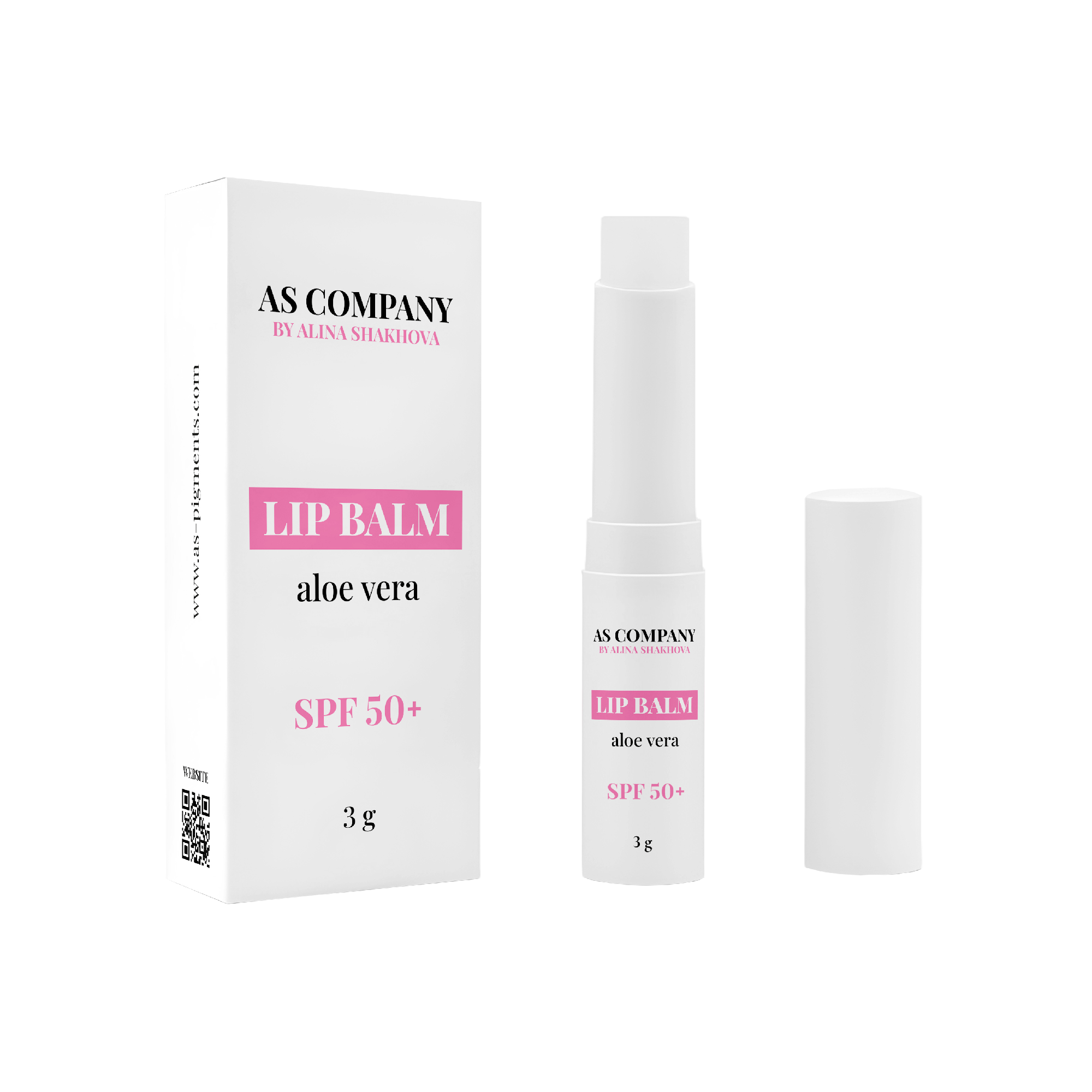 AS Pigments - Bálsamo labial Aloe Vera SPF 50 - mrpmu