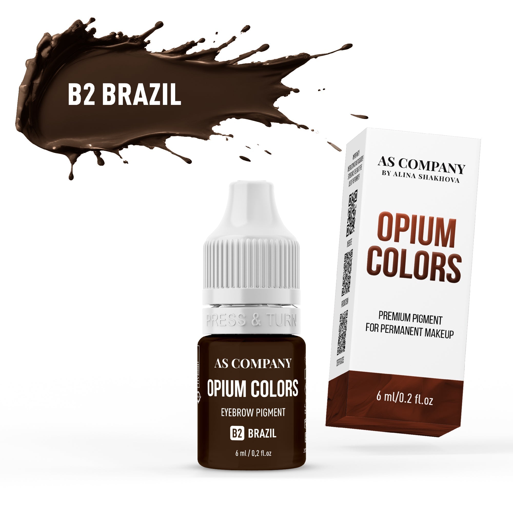 AS Pigments - OPIUM COLORS B2 BRAZIL Brow Pigment - mrpmu
