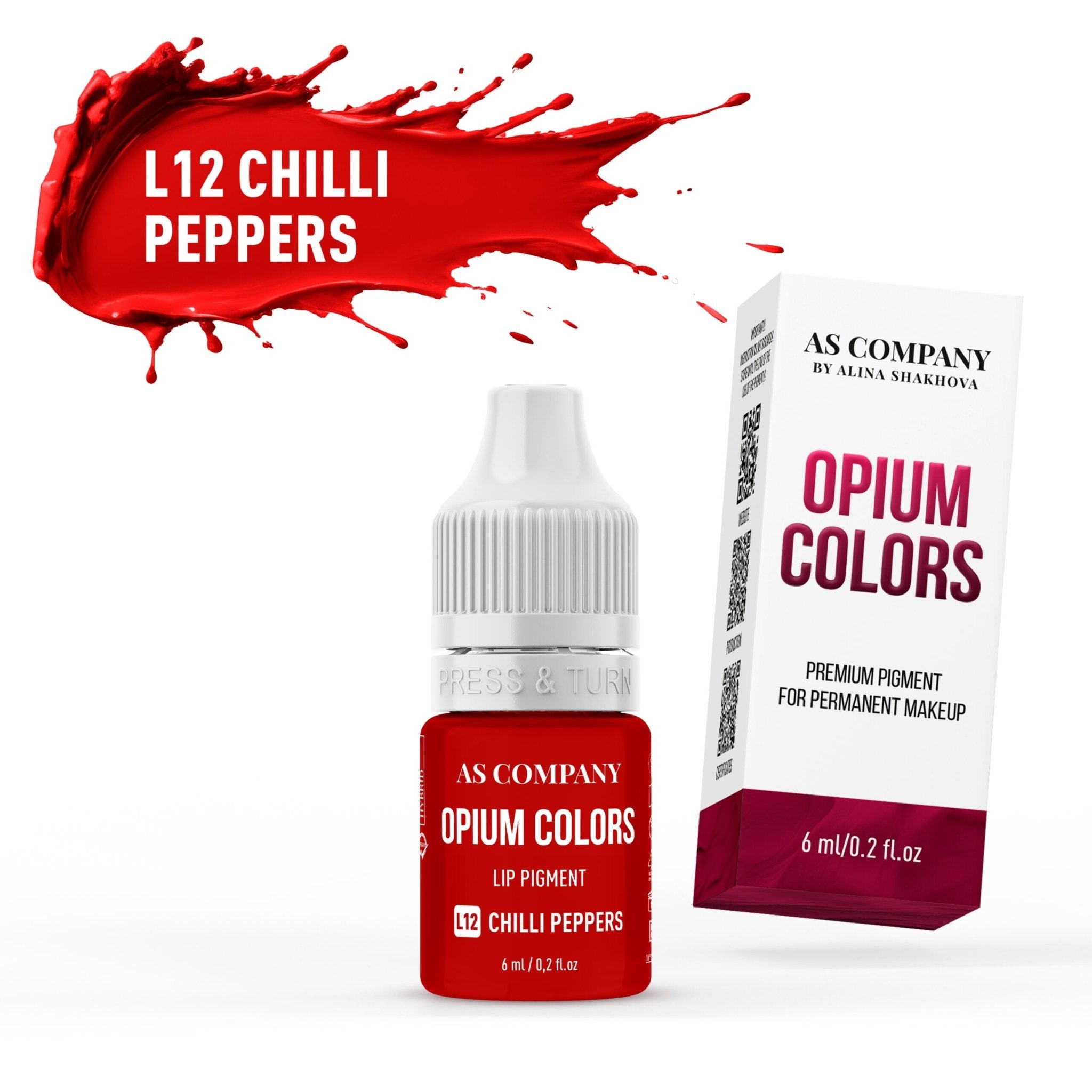 AS Pigments OPIUM COLORS - L12 CHILLI PEPPERS lip pigment - mrpmu