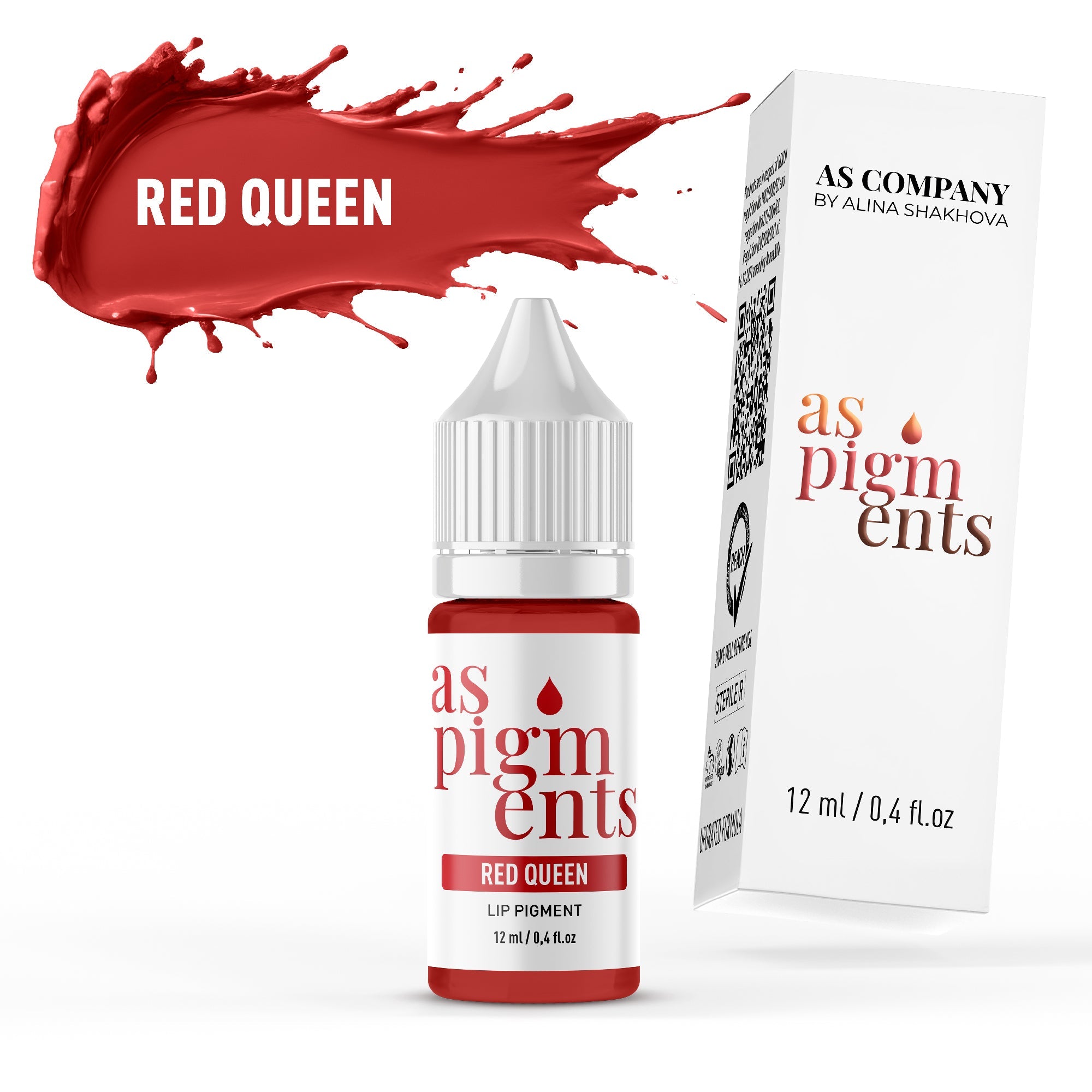 AS Pigments - Pigmento de Labios RED QUEEN - mrpmu