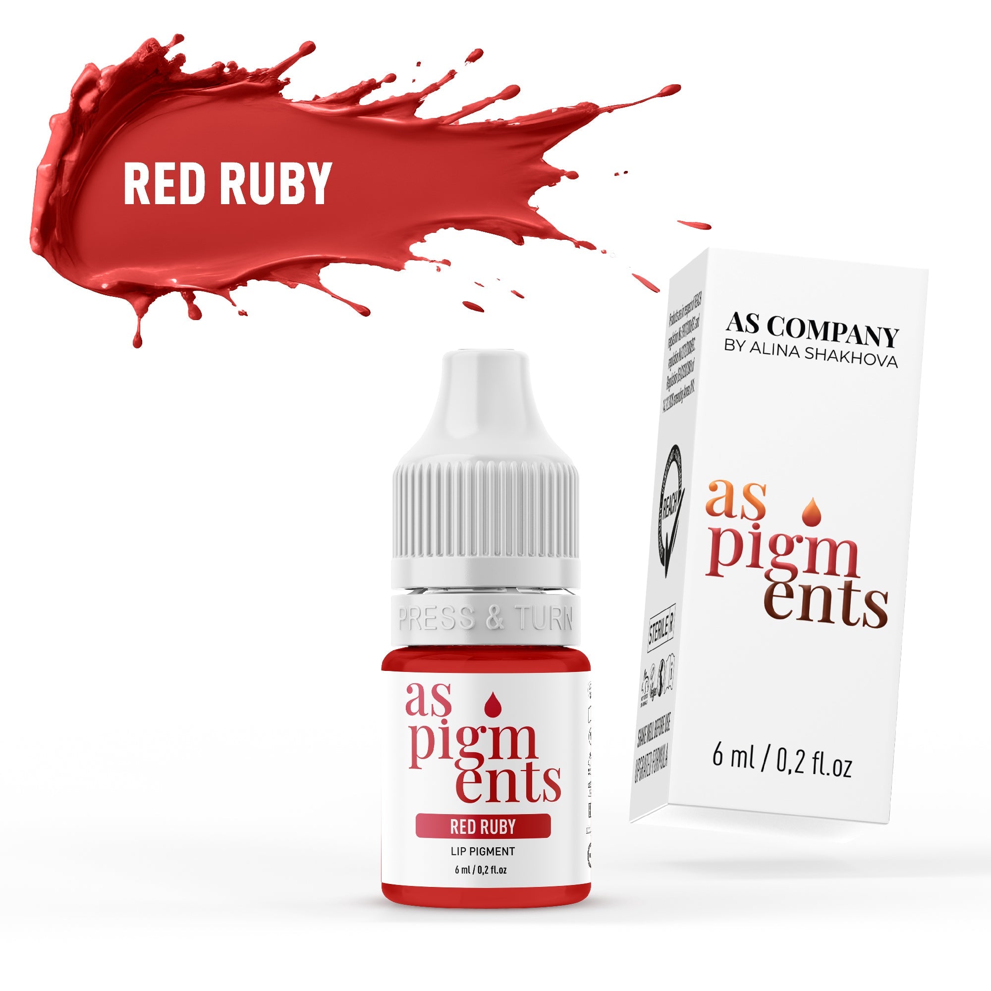 AS Pigments - Red Ruby Lip Pigment - mrpmu