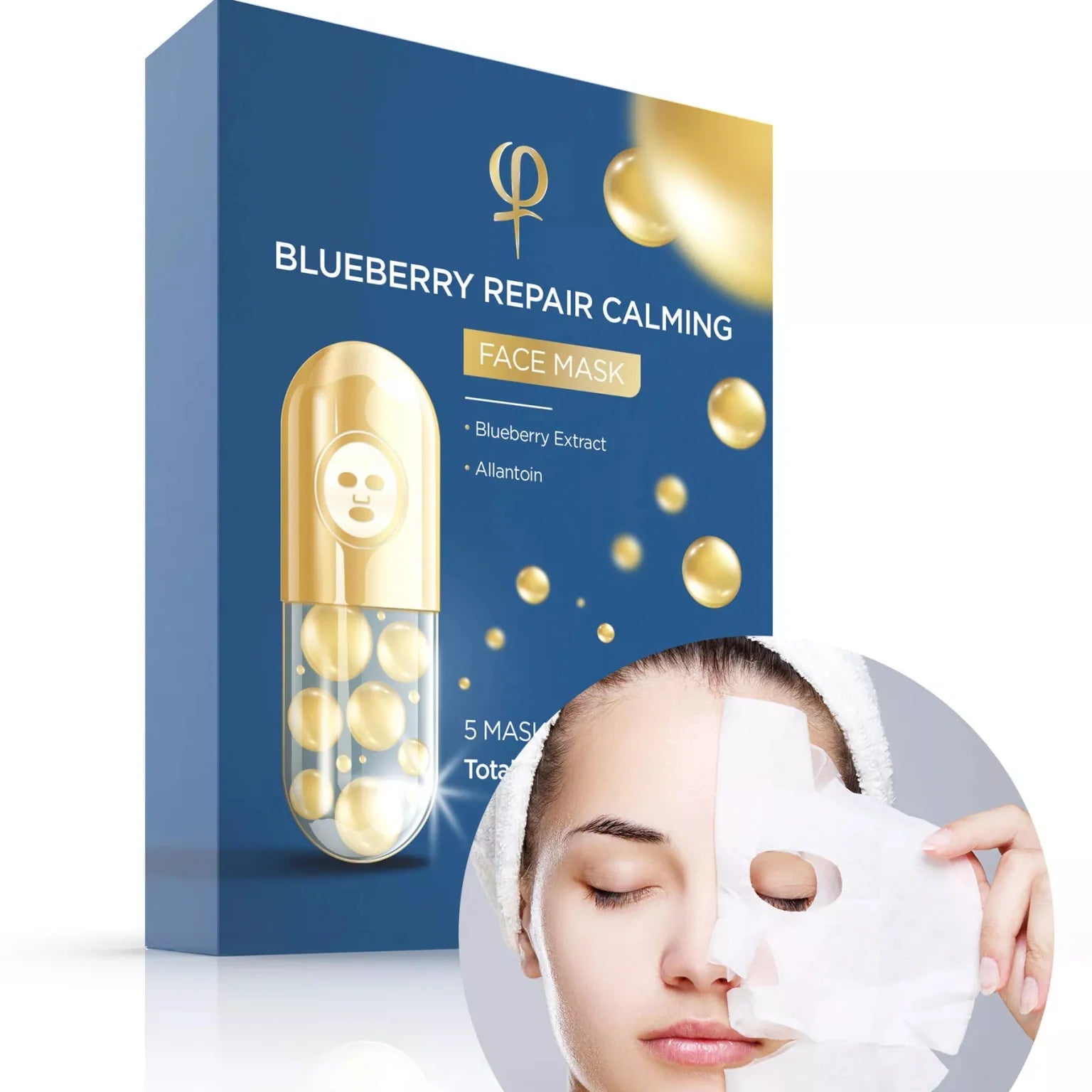Blueberry Repair Calming Face Mask 1 x 5pcs - Premium PhiSeller