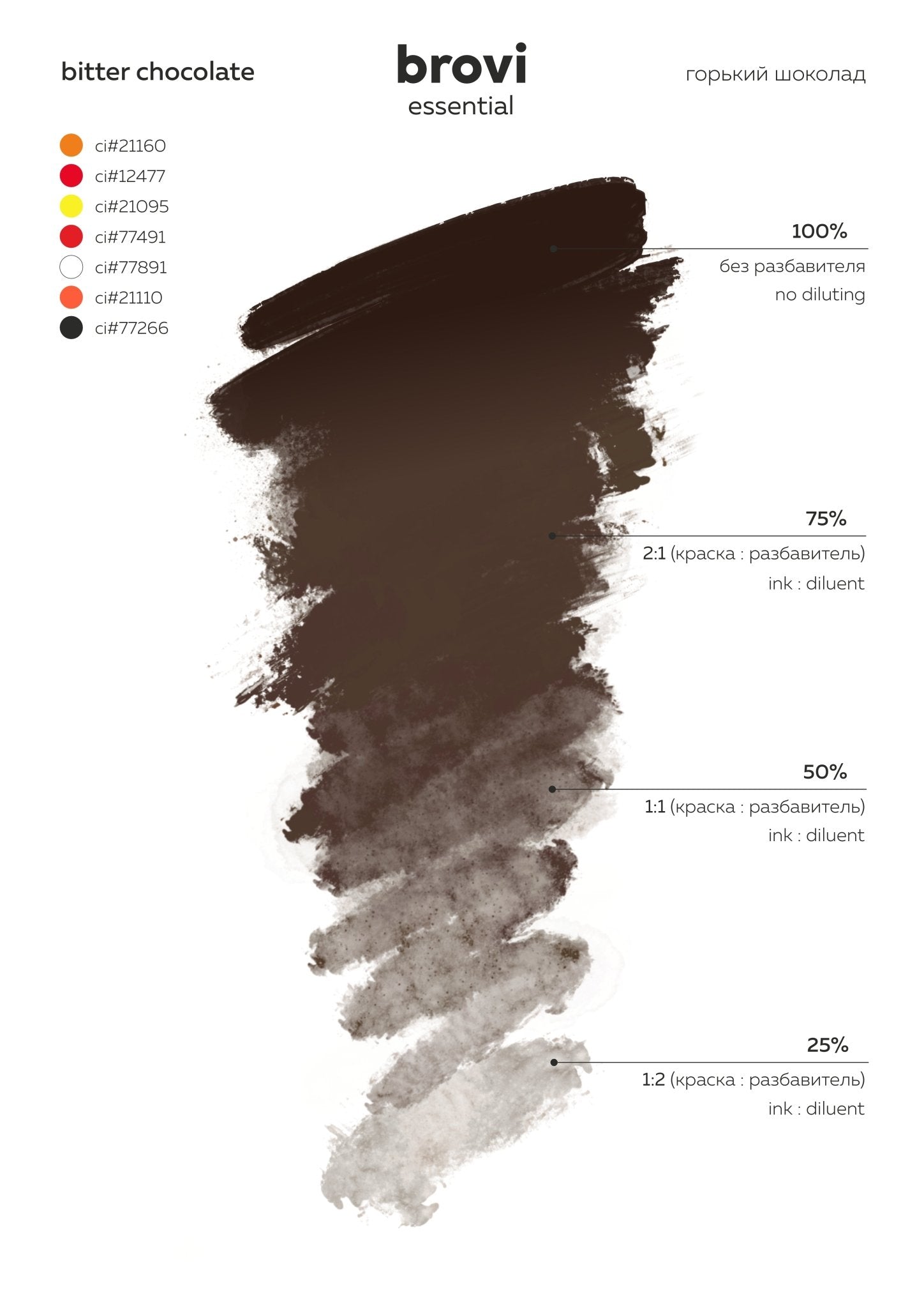 Brovi PMU Pigments - Bitter Chocolate - Mr.PMU