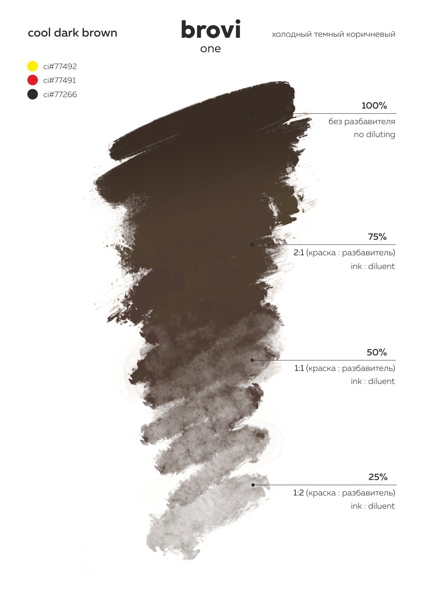 Brovi PMU Pigments - Cool Dark Brown - Mr.PMU