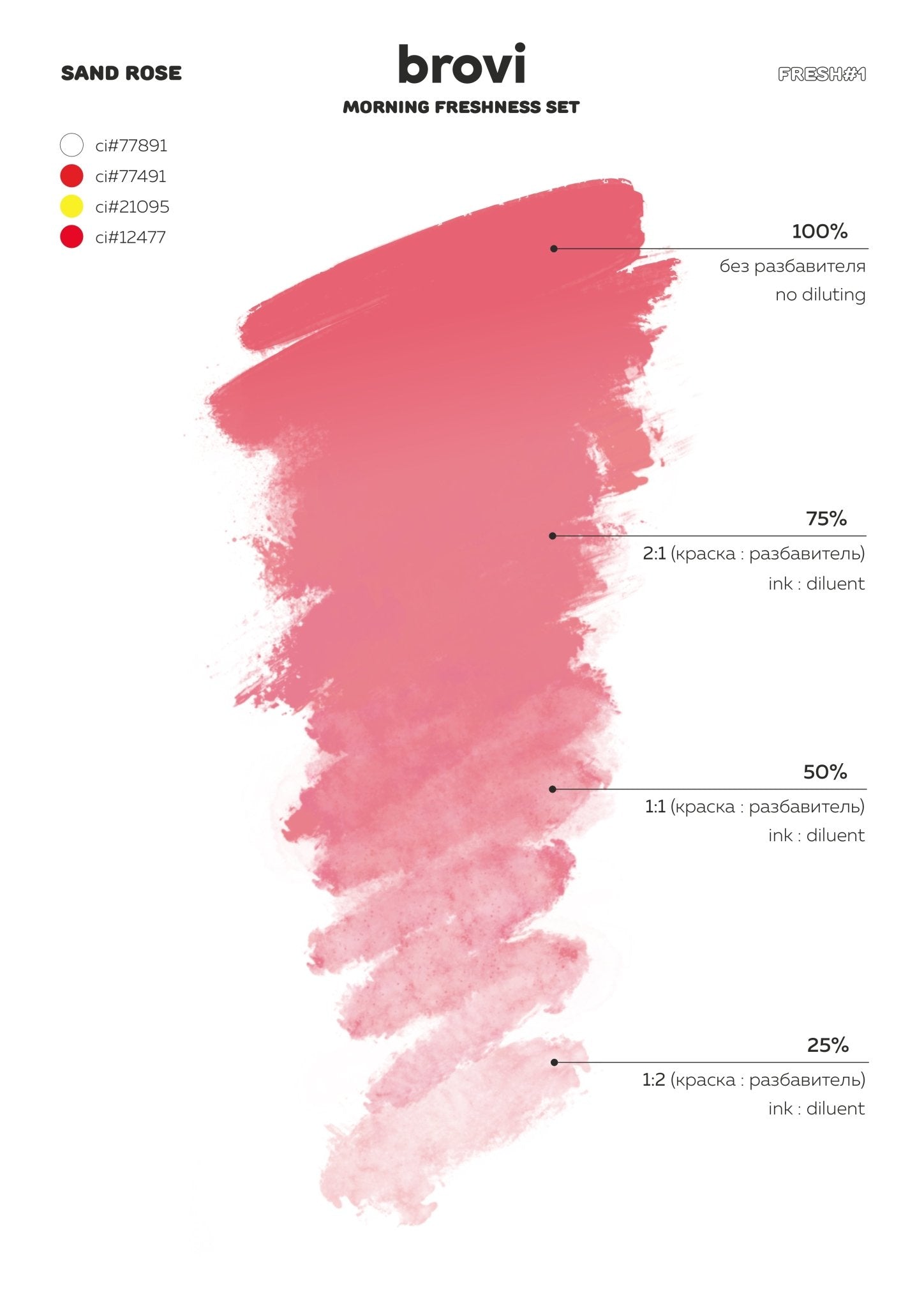 Pigmentos Brovi PMU - Sand Rose - Mr.PMU
