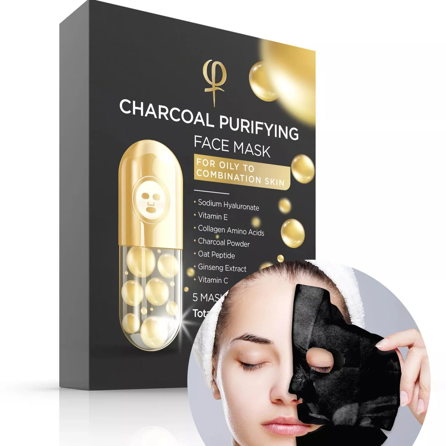 Charcoal Purifying Face Mask 1 x 5pcs - Premium PhiSeller
