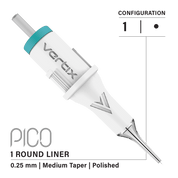 Paquete de 20 cartuchos Vertix Pico Round Liner Medium Taper - mrpmu