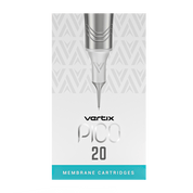 Paquete de 20 cartuchos Vertix Pico Round Liner Textured Long Taper - mrpmu