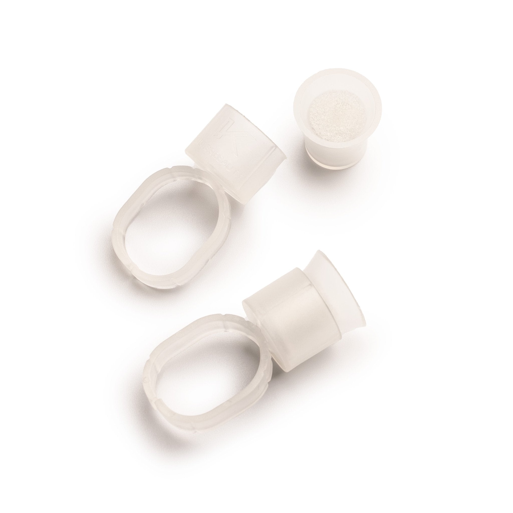 Paquete de 50 anillos porta pigmentos para dedos - mrpmu
