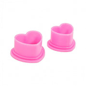 Paquete de 500 contenedores para pigmentos Saferly Heart - Rosa - mrpmu