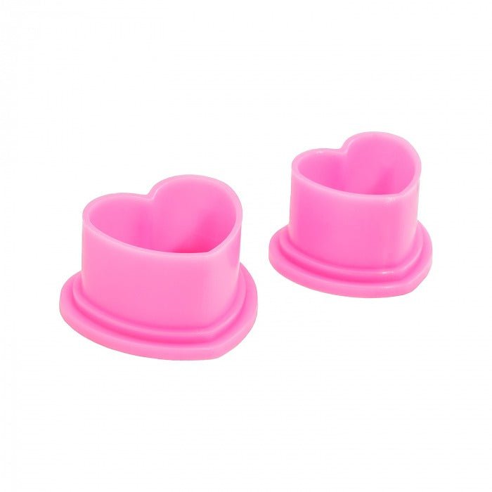Paquete de 500 contenedores para pigmentos Saferly Heart - Rosa - mrpmu