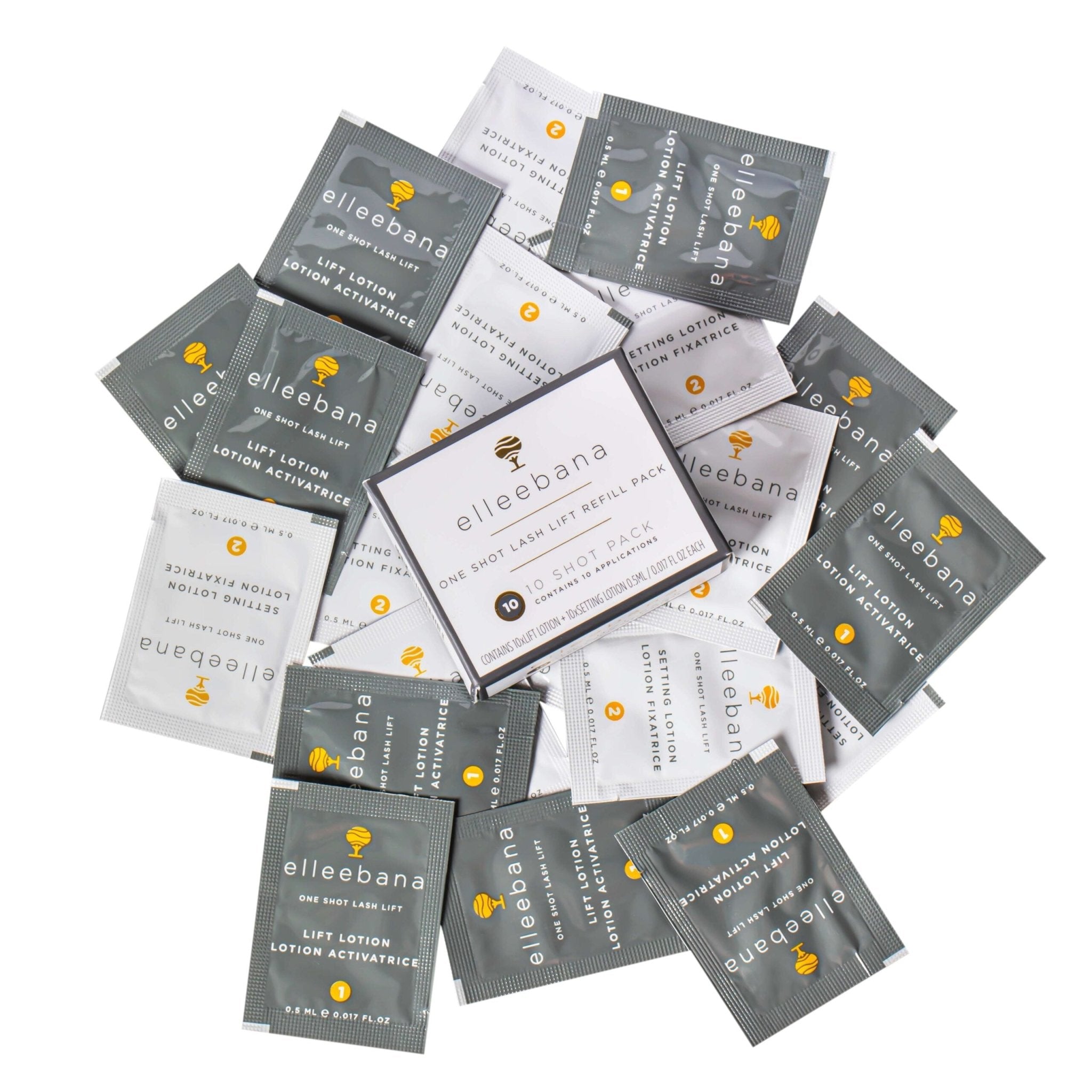 Lociones Elleebana one shot Lash Lift (paquete de 10) - Mr.PMU