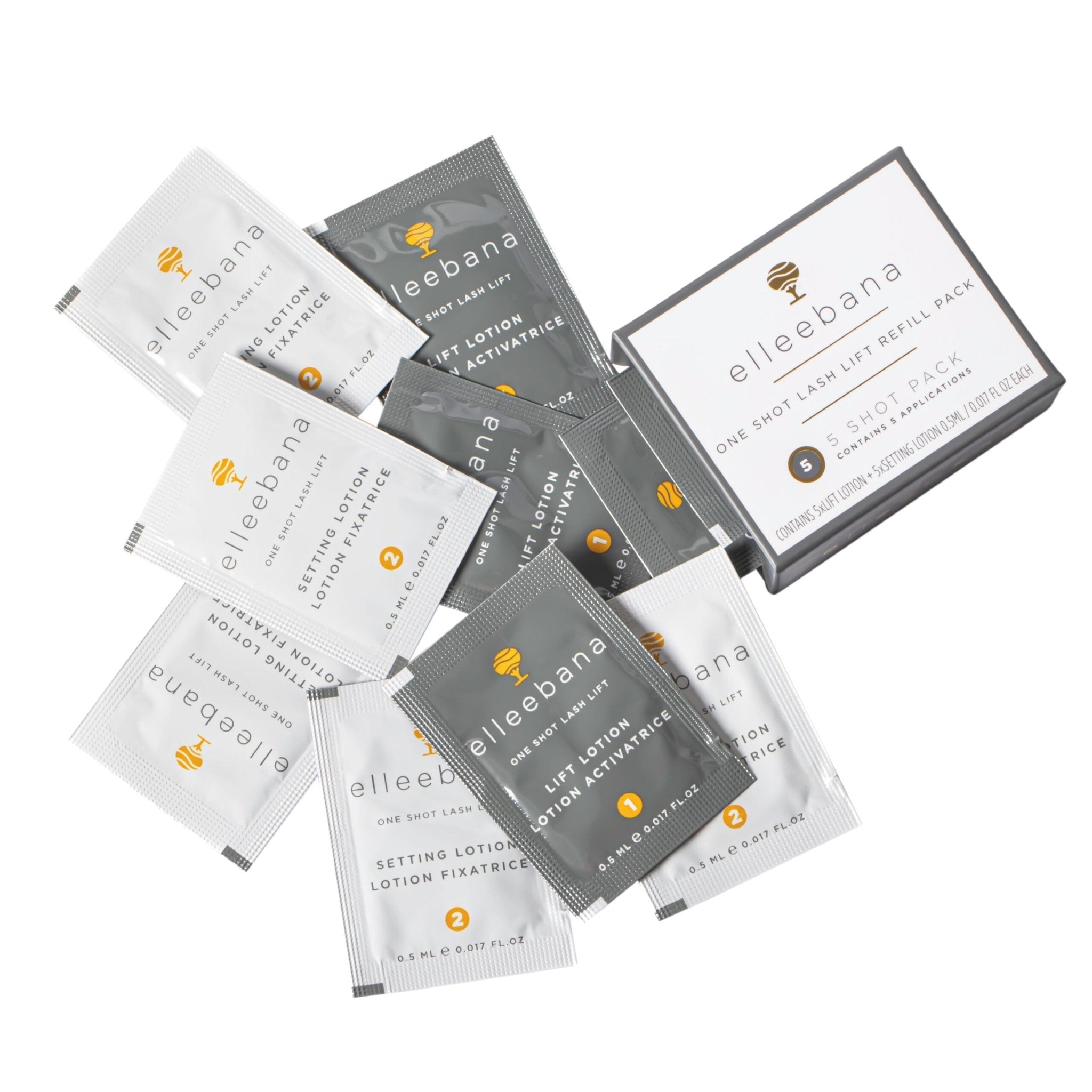 Lociones Elleebana one shot Lash Lift (paquete de 5) - Mr.PMU