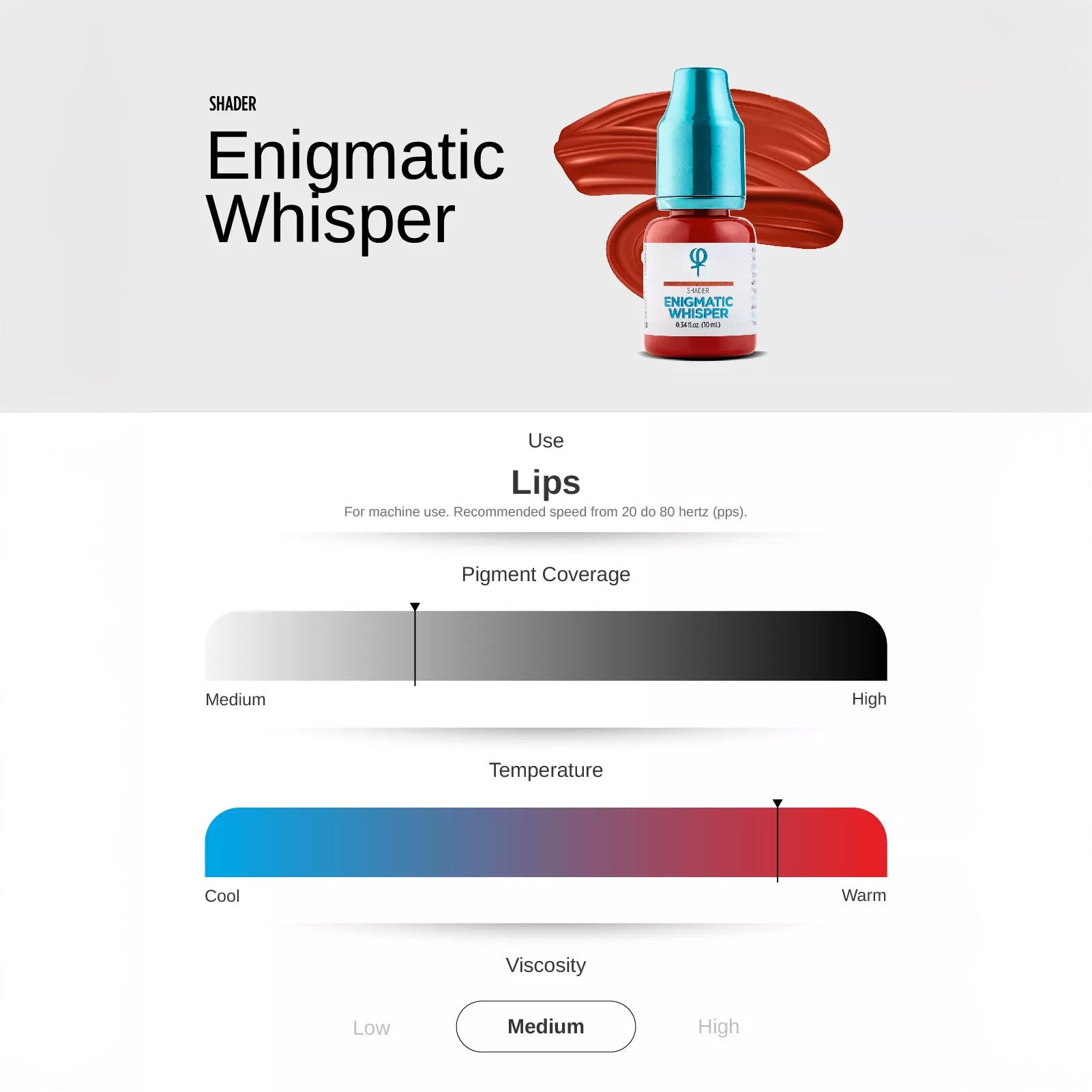 Enigmatic Whisper PMU Lip Shader Pigment 10ml - mrpmu