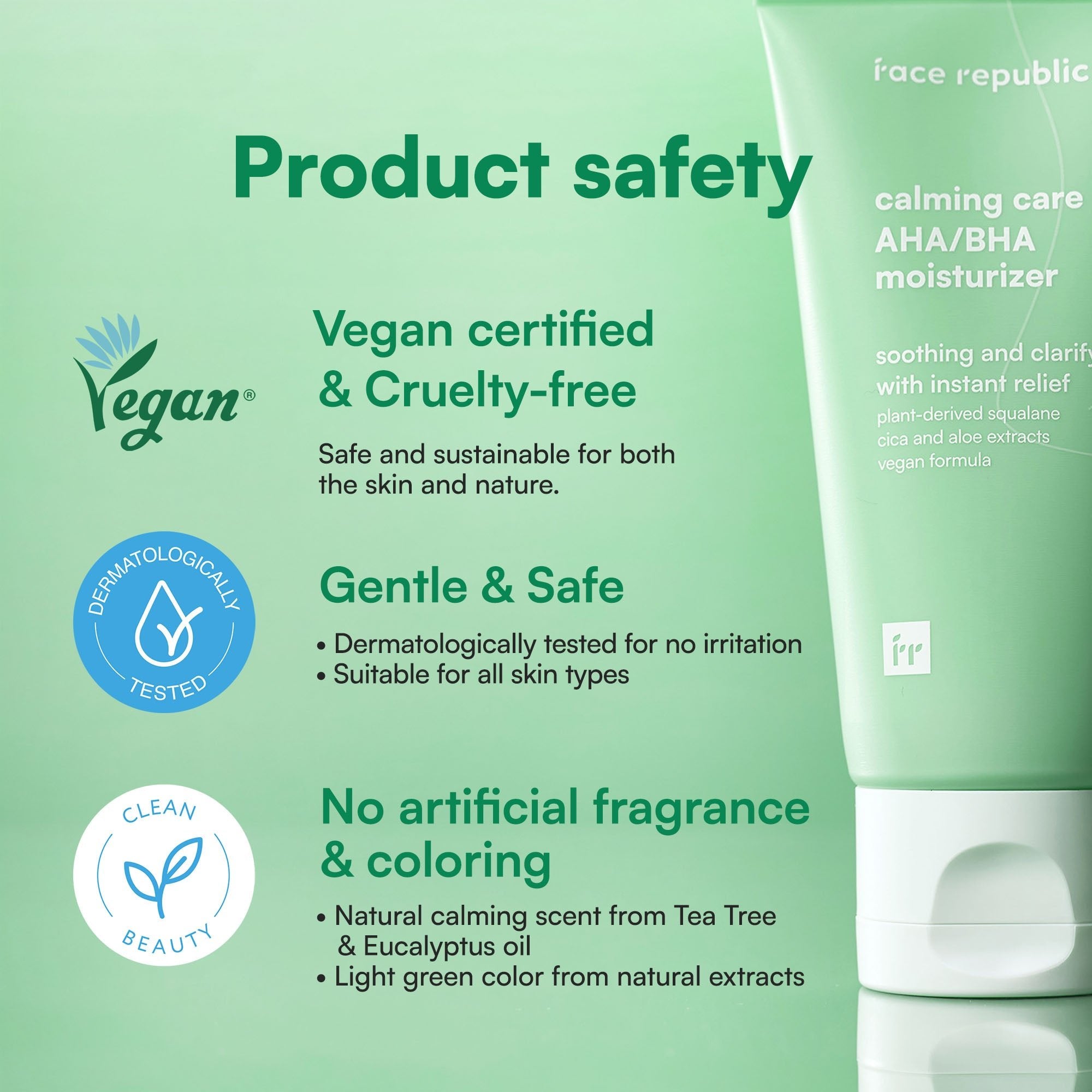Face Republic - Calming Care AHA/BHA Moisturizer 50ml - Mr.PMU
