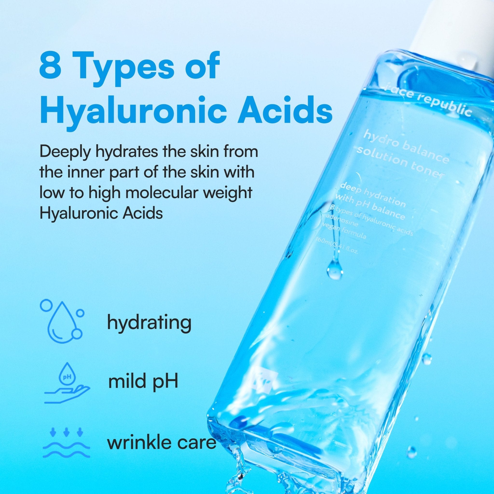 Face Republic - Hydro Balance Solution Toner 160ml - Mr.PMU