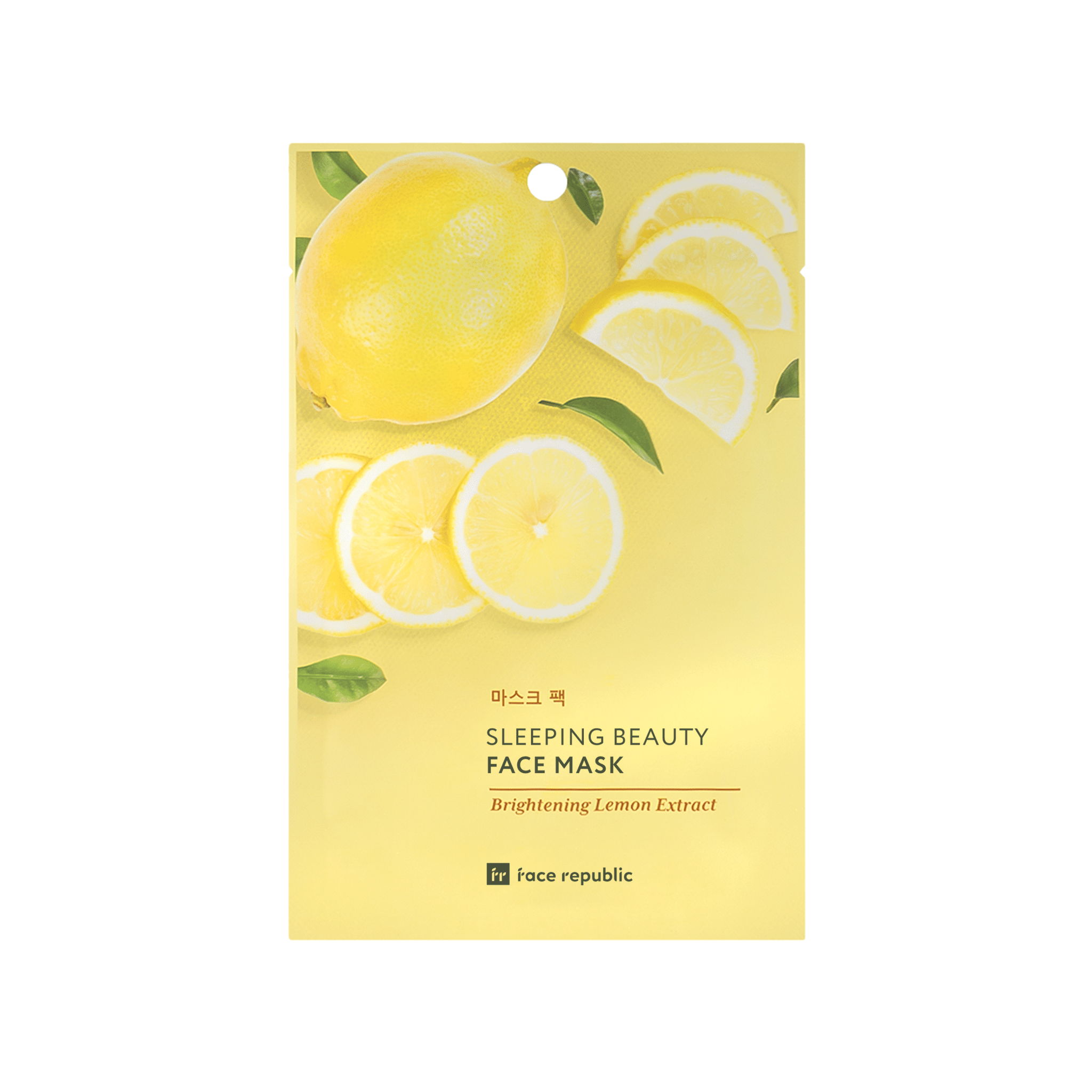 Face Republic - Sleeping Beauty Face Mask - Brightening Lemon Extract - Mr.PMU