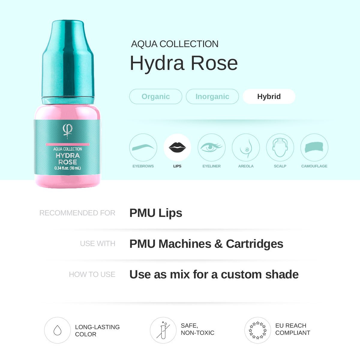 Pigmento Hydra Rose PMU 10ml - Mr.PMU