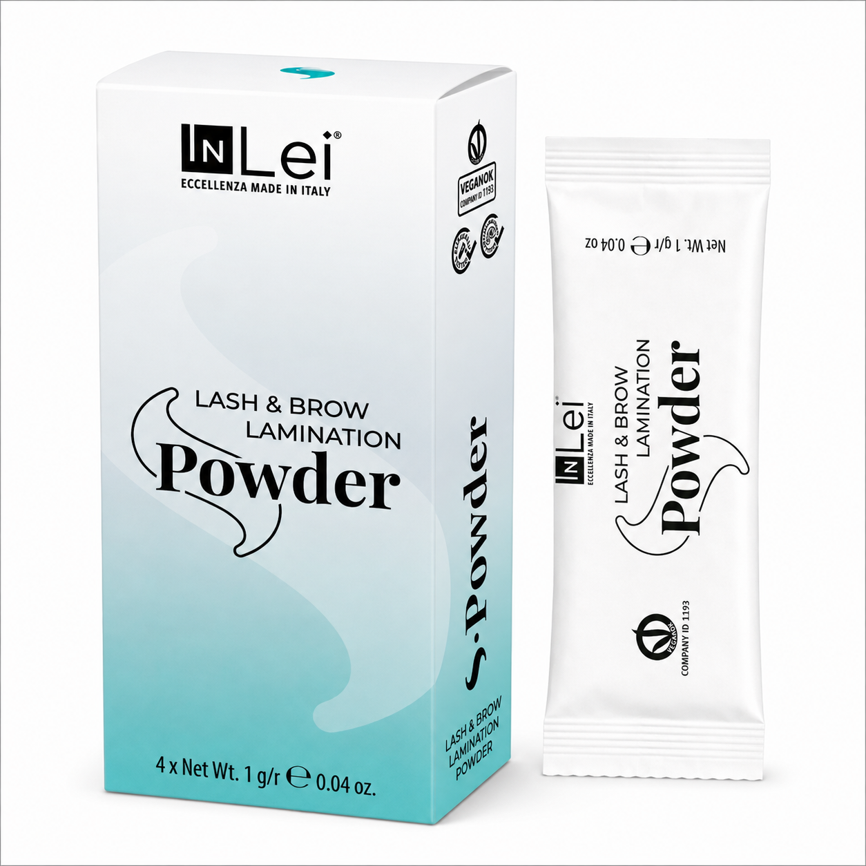 INLEI - S-Powder polvo cosmético para el tratamiento de laminación coreana 4 x 1g 