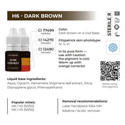 AS Pigments - EYEBROW SET HAIR STROKES HYBRID ORGANIC-BASED 6 ml