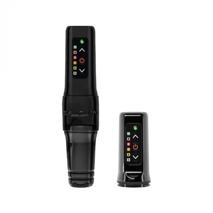 Microbeau Flux Mini Tattoo Machine con Powerbolt Mini adicional - Negra - mrpmu