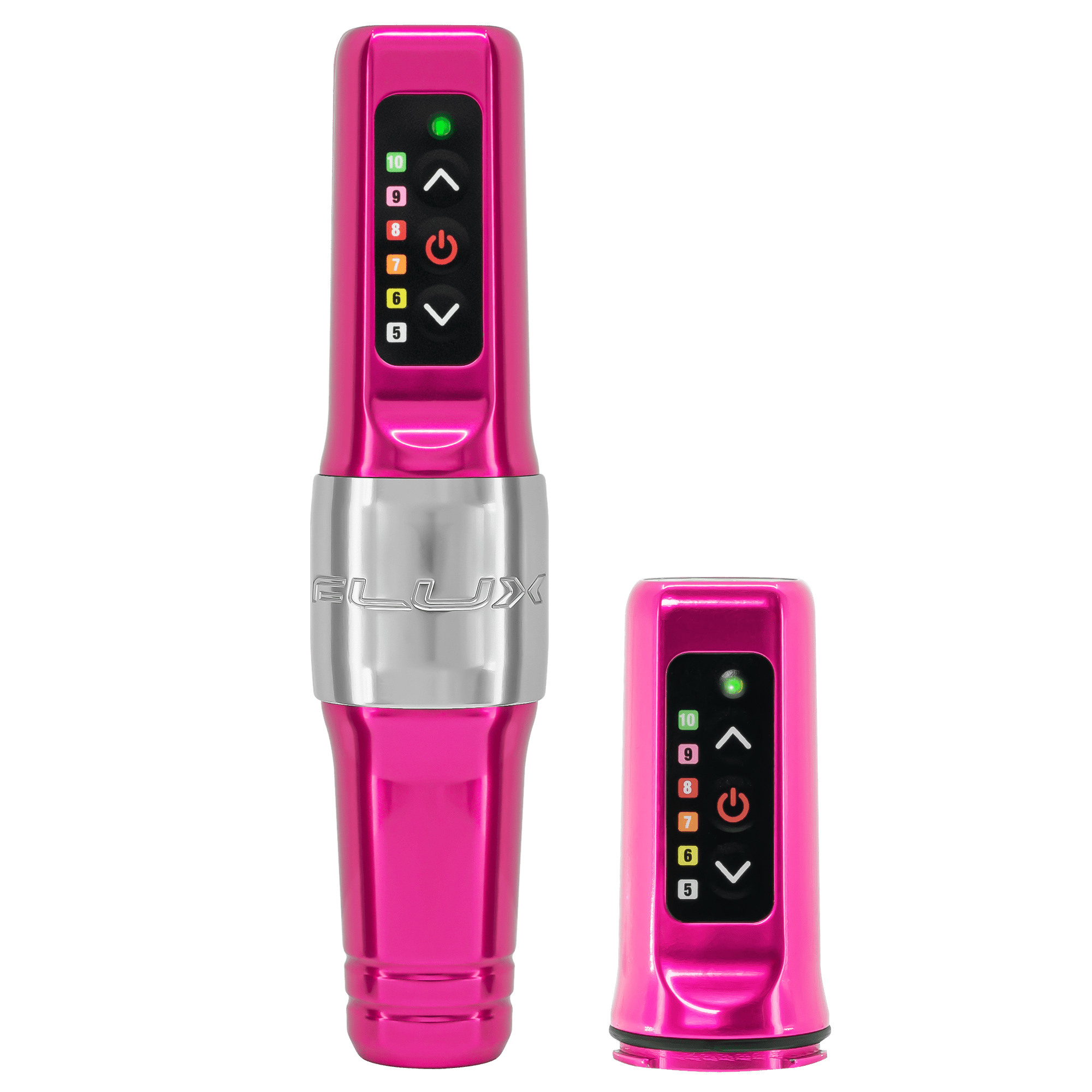 Microbeau Flux Mini Tattoo Machine with Additional Powerbolt Mini - Bubblegum - Mr.PMU